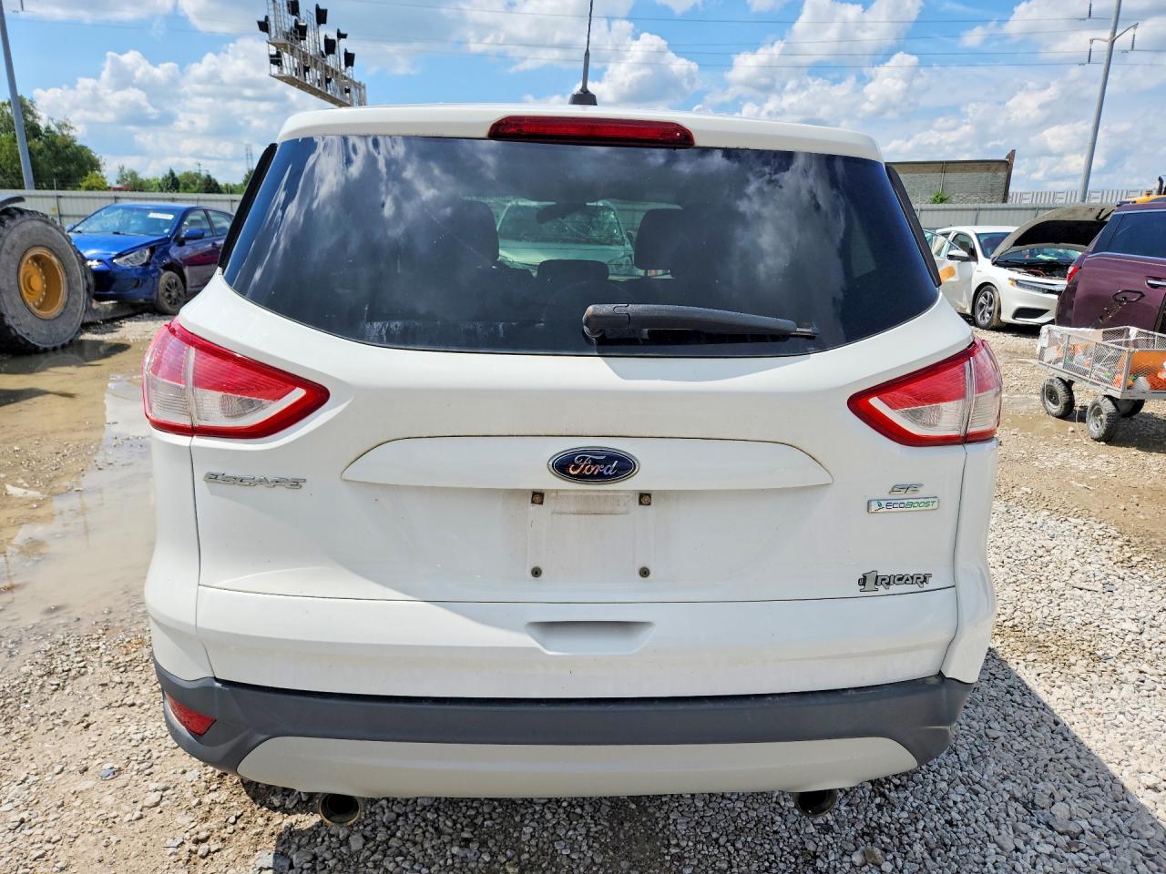 2013 Ford Escape Se White vin: 1FMCU0GX7DUB09568
