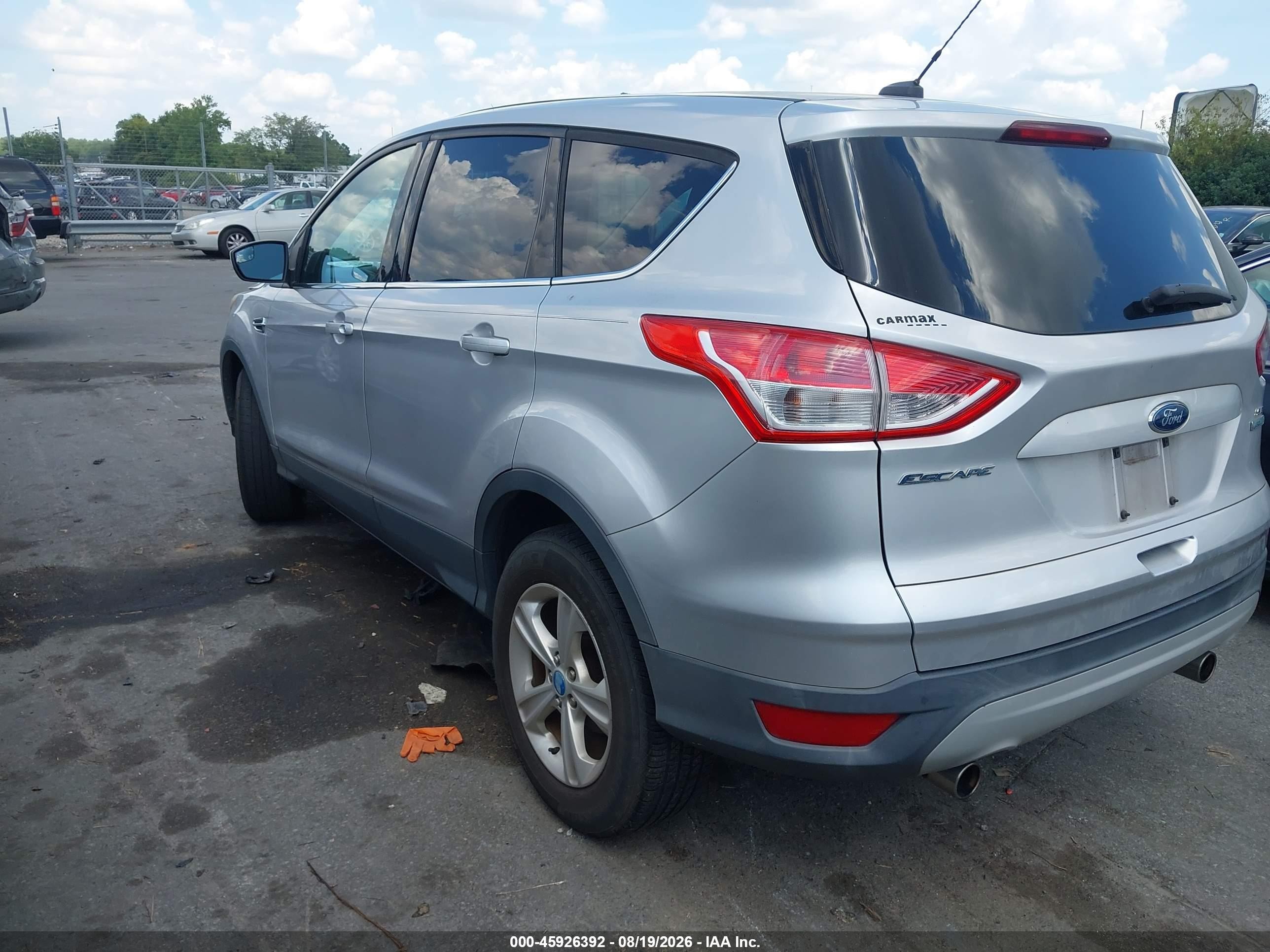 2013 Ford Escape Se Silver vin: 1FMCU0GX7DUB38679