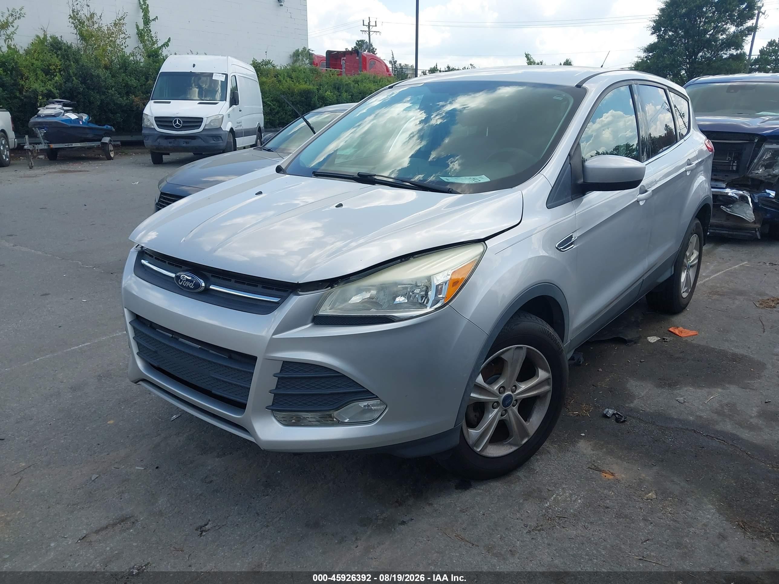 2013 Ford Escape Se Silver vin: 1FMCU0GX7DUB38679