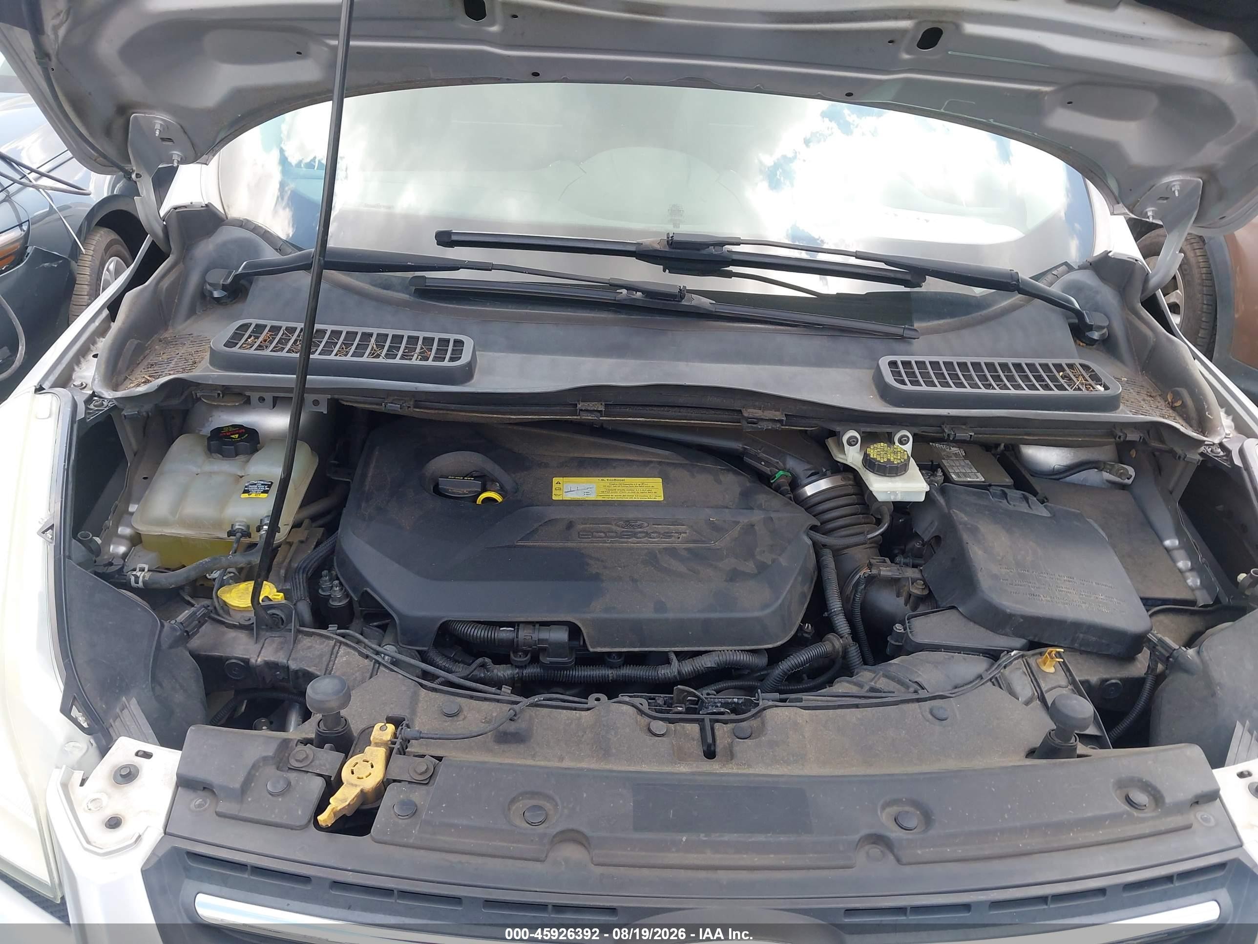 2013 Ford Escape Se Silver vin: 1FMCU0GX7DUB38679
