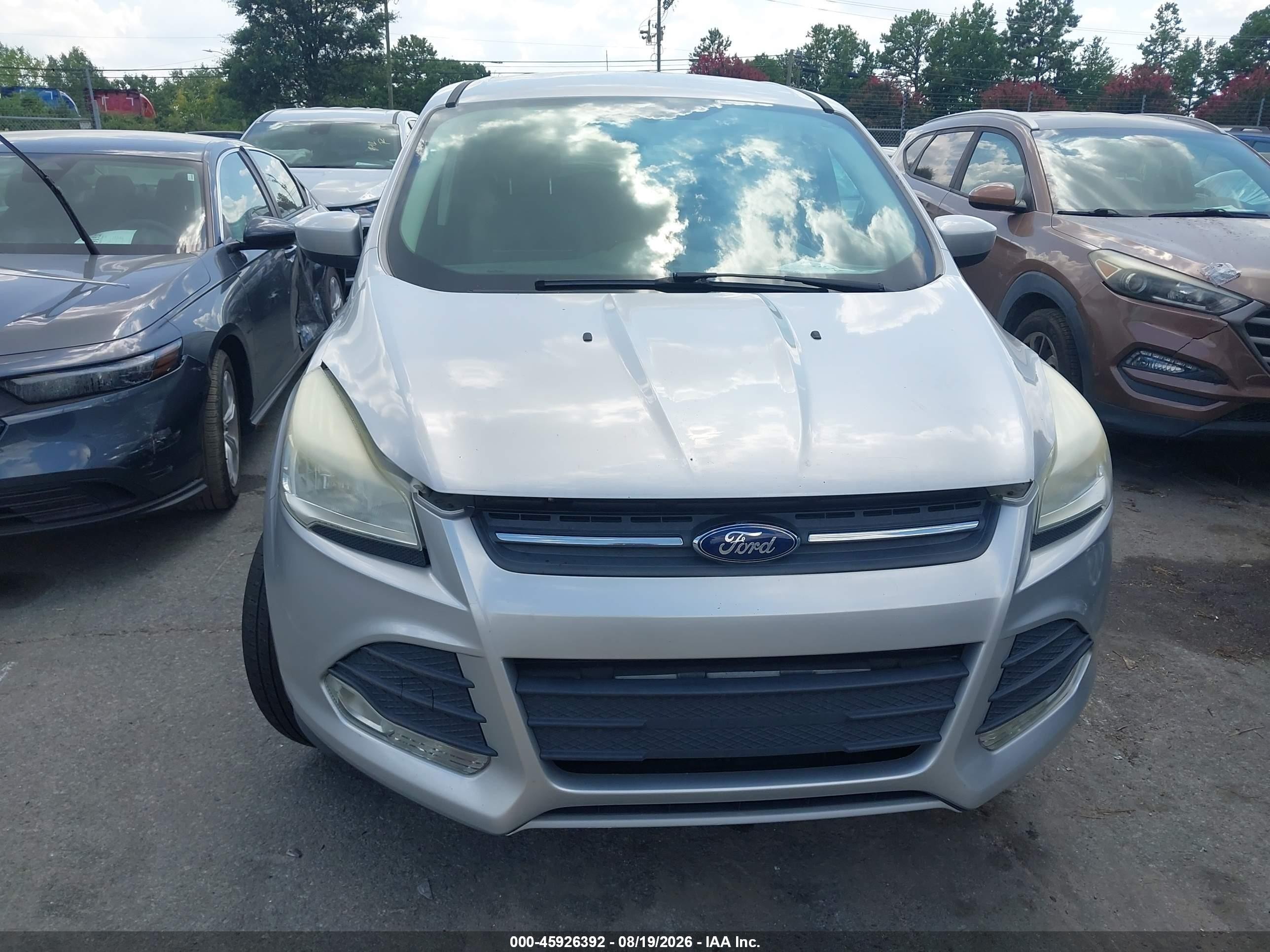 2013 Ford Escape Se Silver vin: 1FMCU0GX7DUB38679
