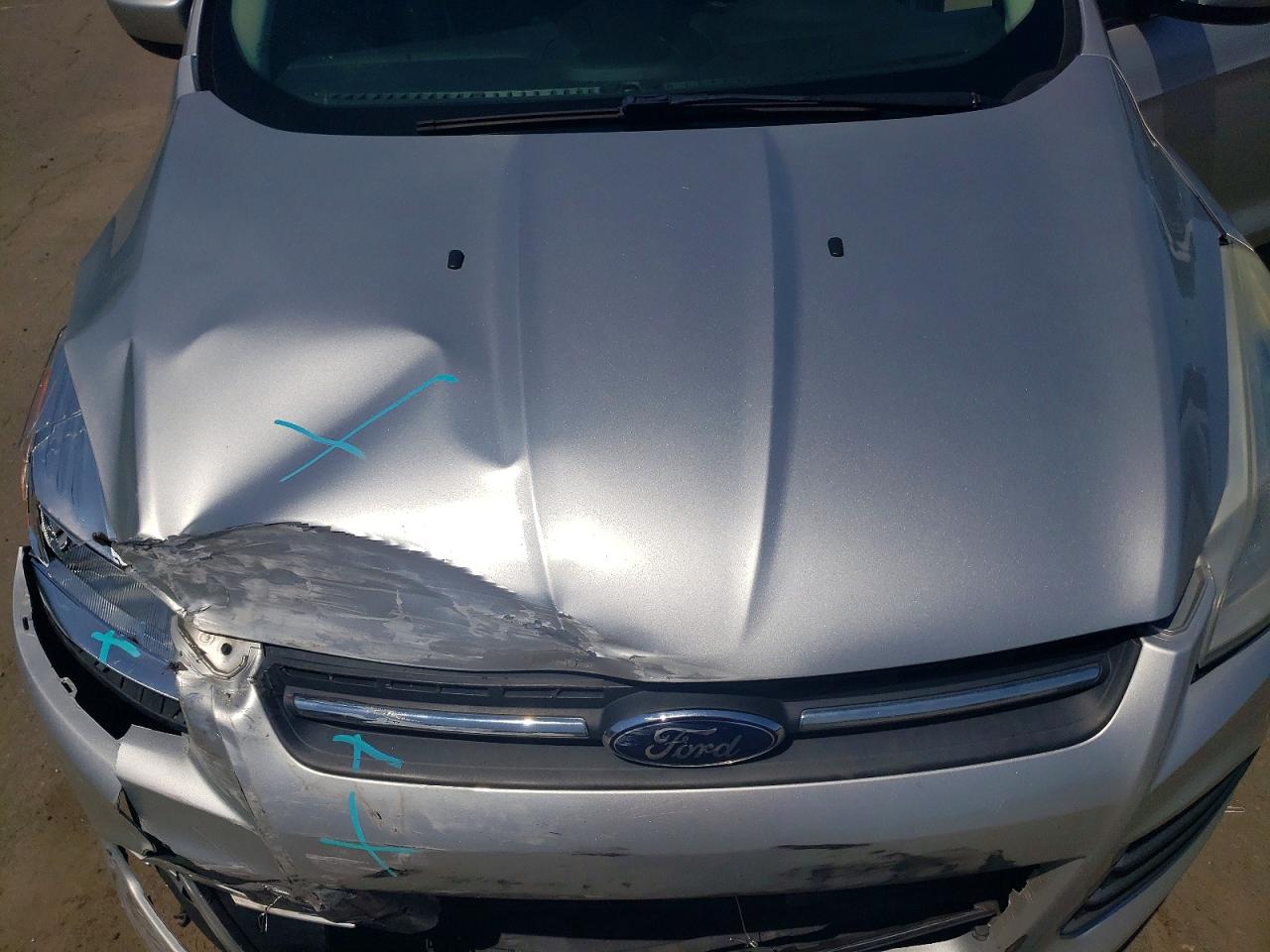 2013 Ford Escape Se Silver vin: 1FMCU0GX7DUB59127
