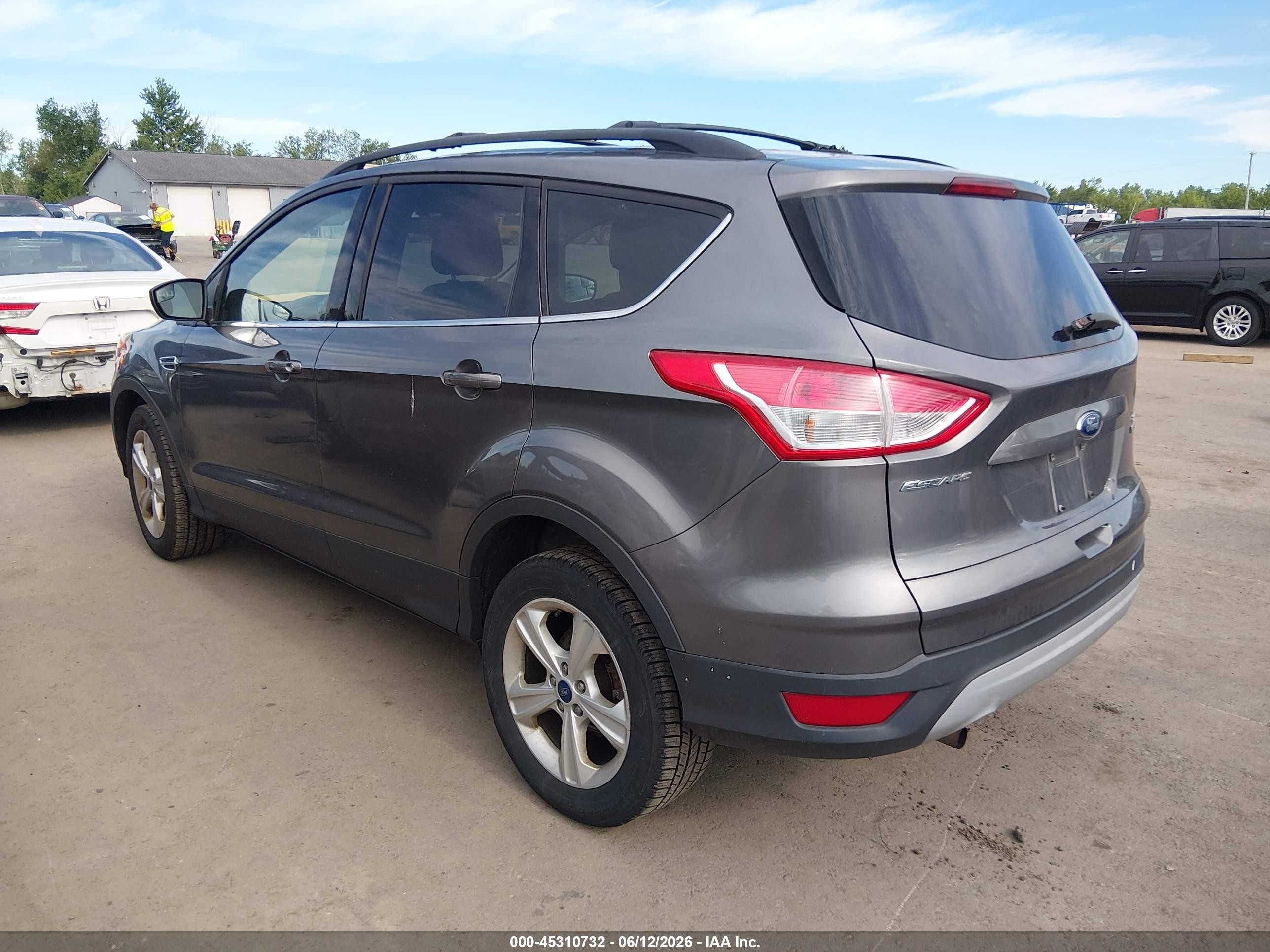 2013 Ford Escape Se Gray vin: 1FMCU0GX7DUB92242