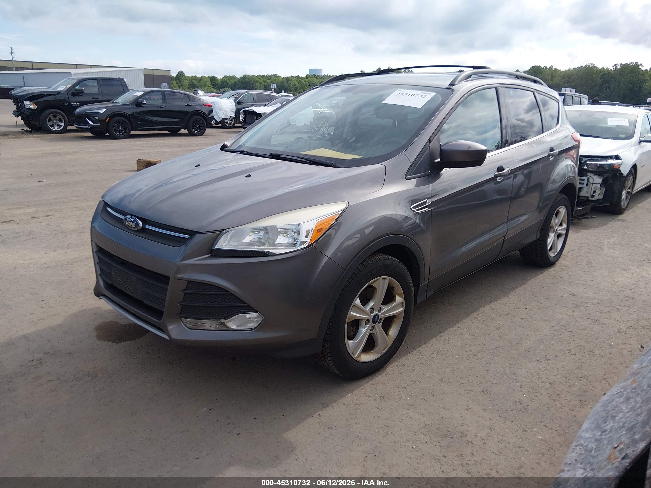 2013 Ford Escape Se Gray vin: 1FMCU0GX7DUB92242