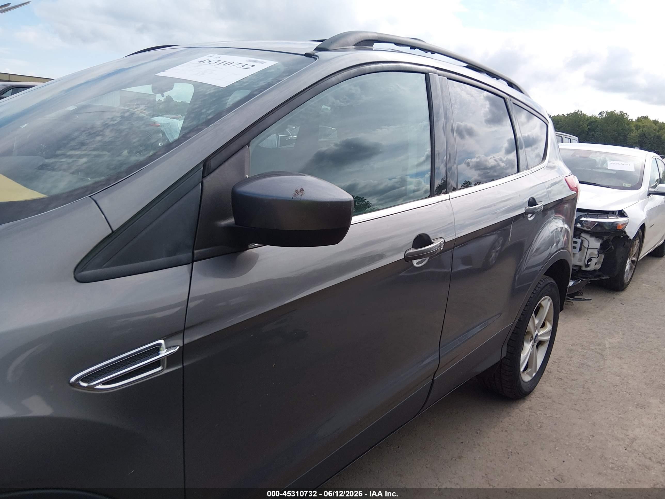 2013 Ford Escape Se Gray vin: 1FMCU0GX7DUB92242