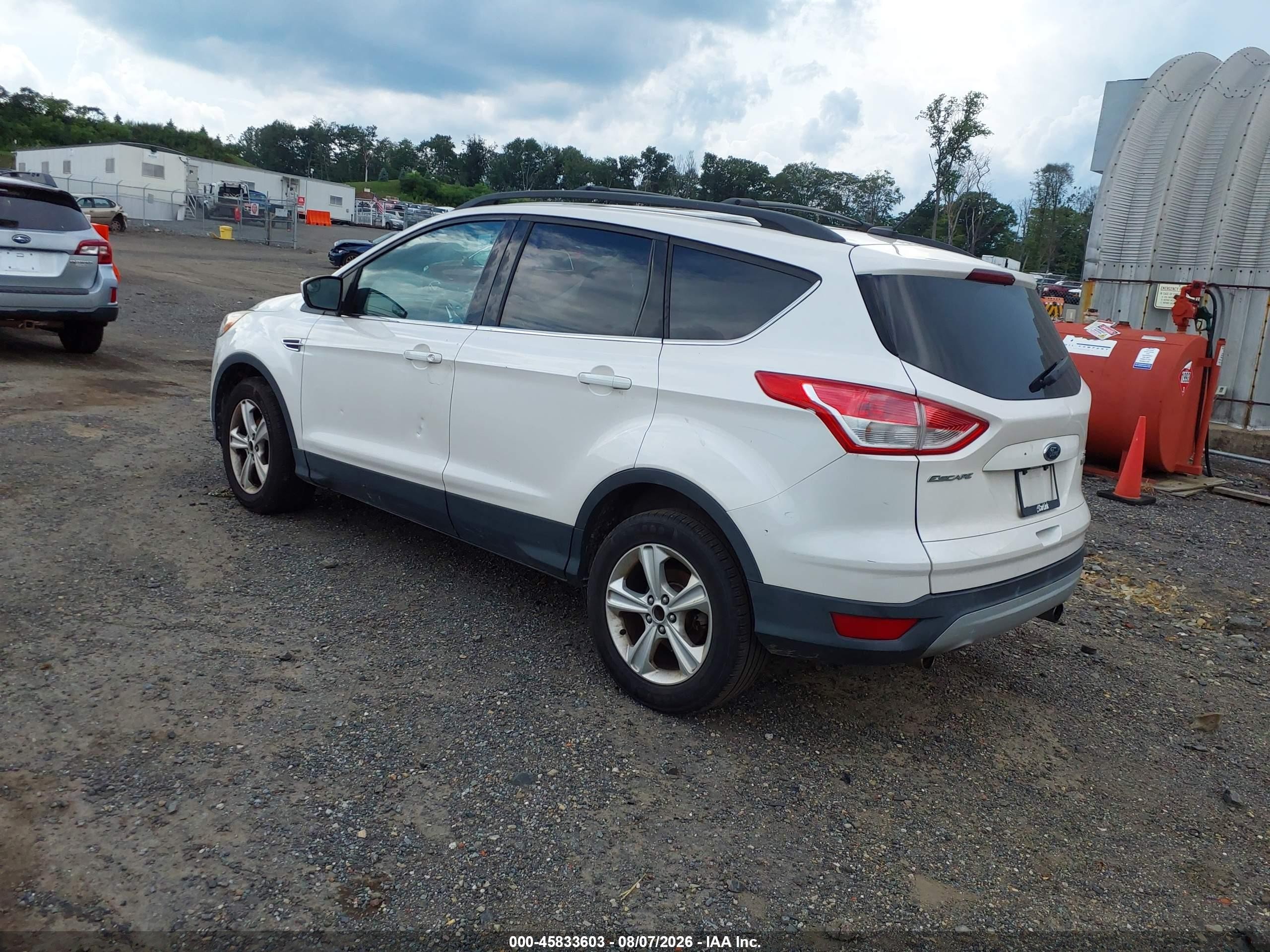 2013 Ford Escape Se White vin: 1FMCU0GX7DUC30858