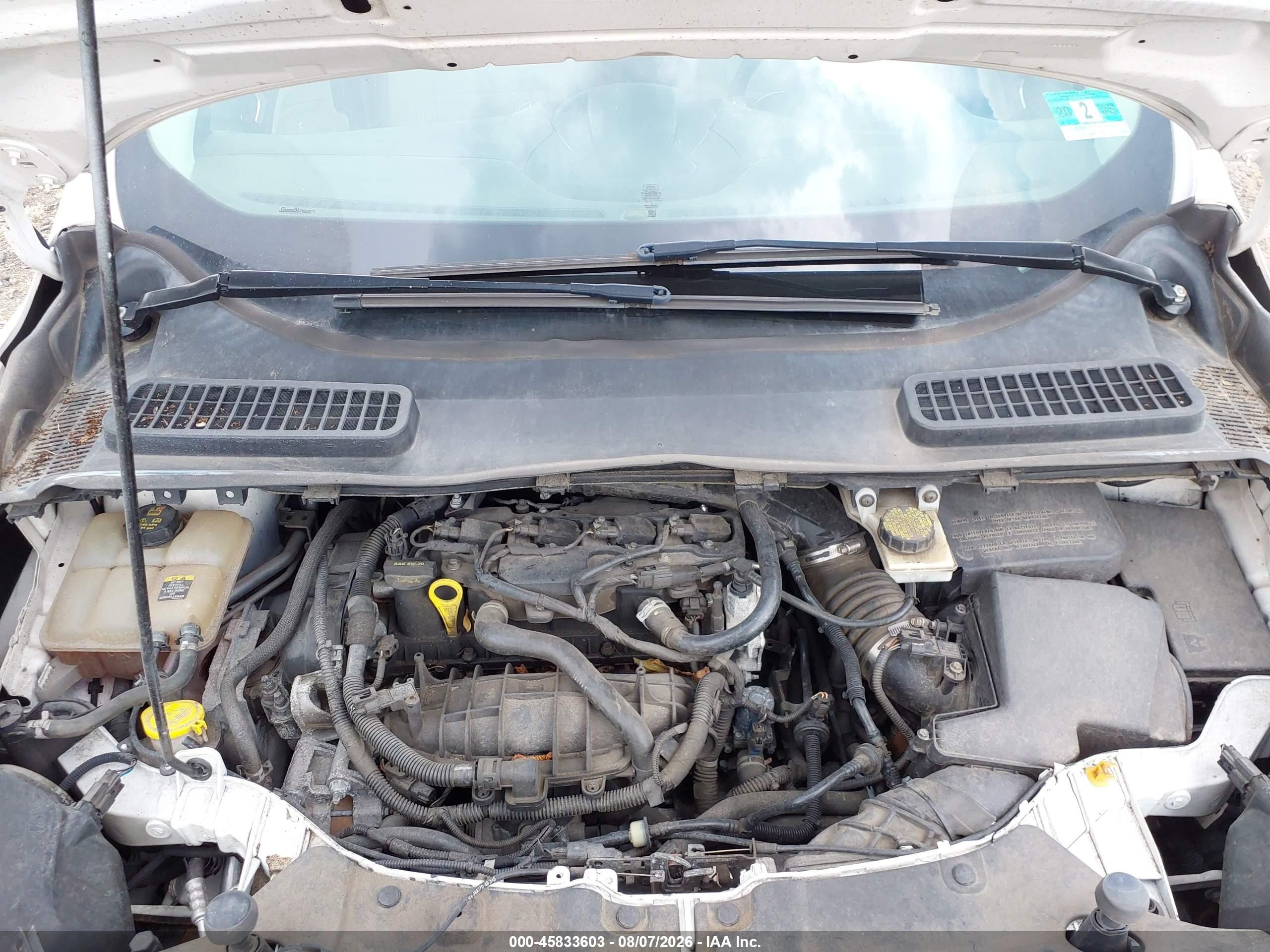 2013 Ford Escape Se White vin: 1FMCU0GX7DUC30858