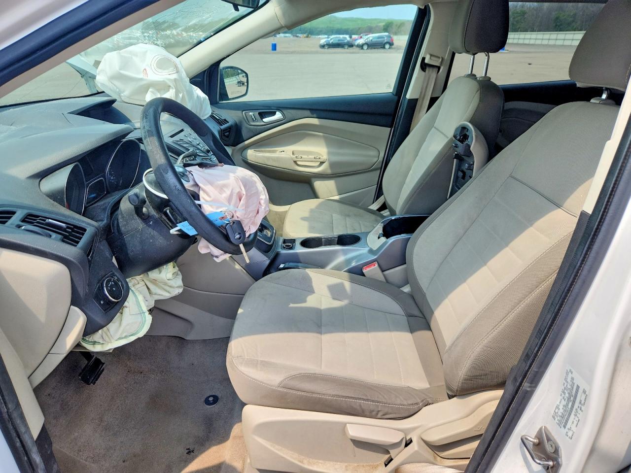 2013 Ford Escape Se White vin: 1FMCU0GX7DUC66212