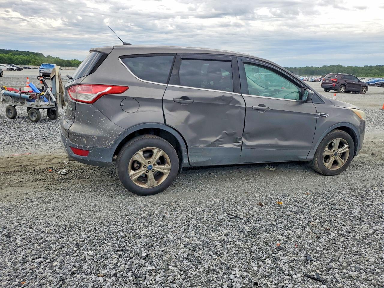 2013 Ford Escape Se Gray vin: 1FMCU0GX7DUD14940