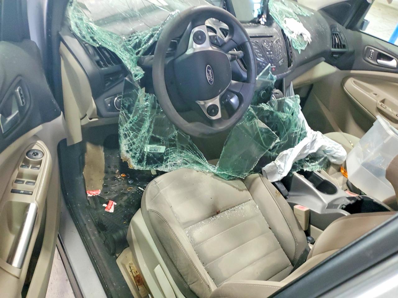 2013 Ford Escape Se Silver vin: 1FMCU0GX7DUD17482