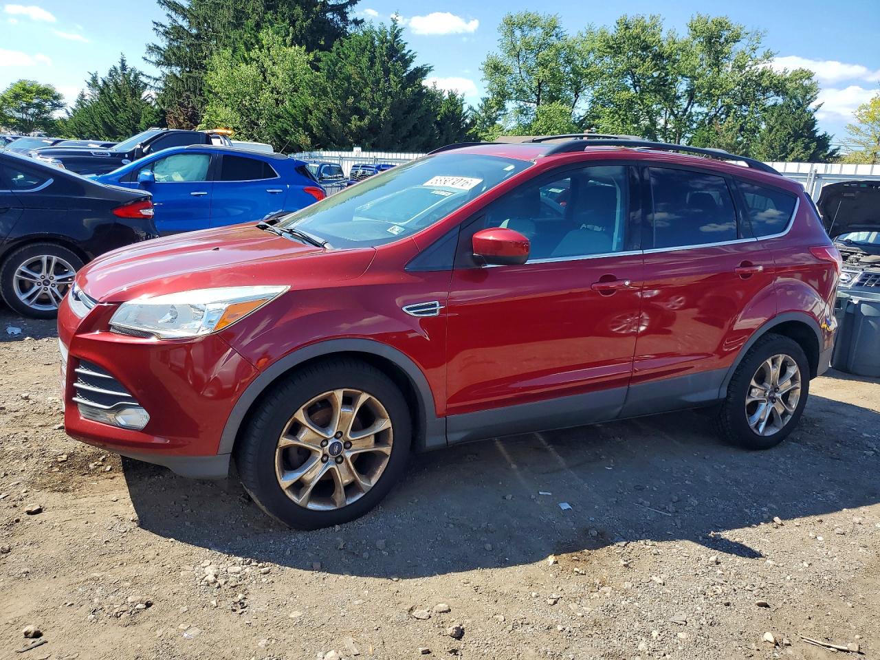 2013 Ford Escape Se Red vin: 1FMCU0GX7DUD49686