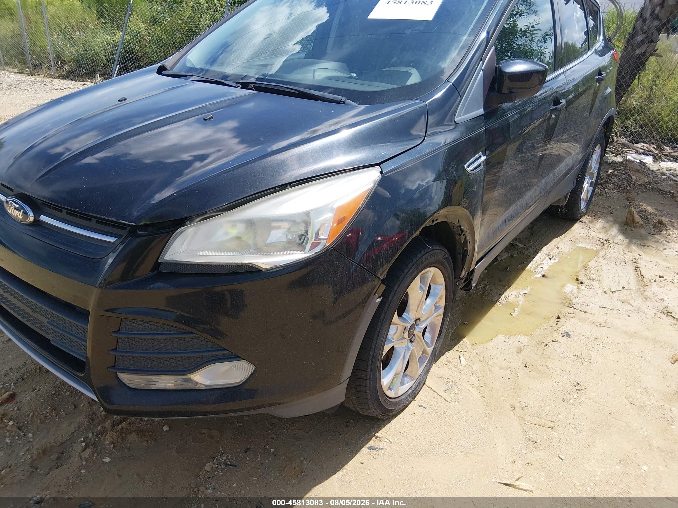2013 Ford Escape Se Black vin: 1FMCU0GX7DUD68643