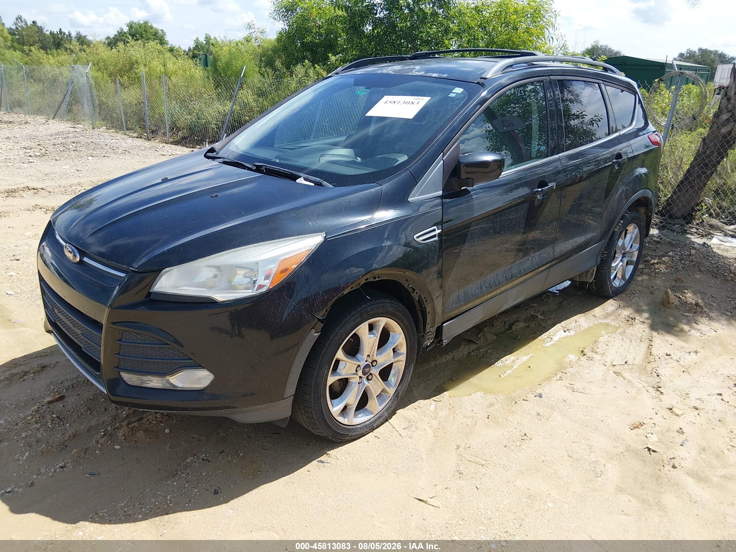 2013 Ford Escape Se Black vin: 1FMCU0GX7DUD68643