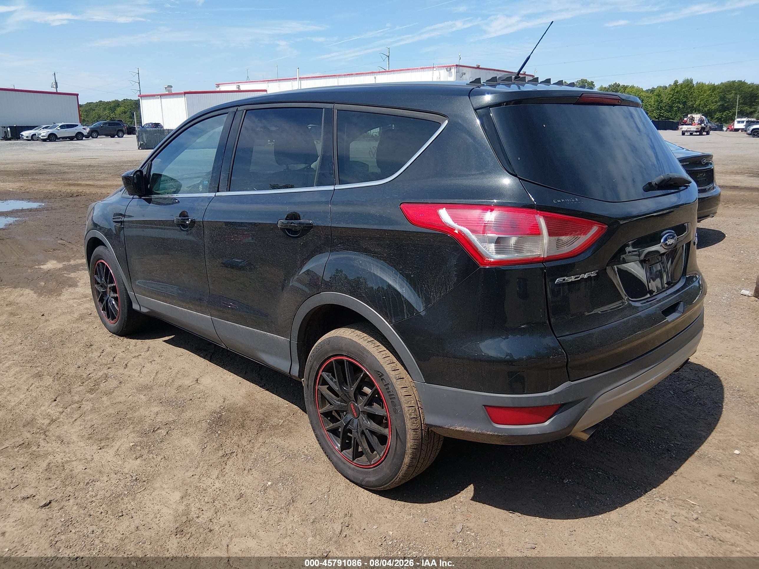 2014 Ford Escape Se Black vin: 1FMCU0GX7EUA20388
