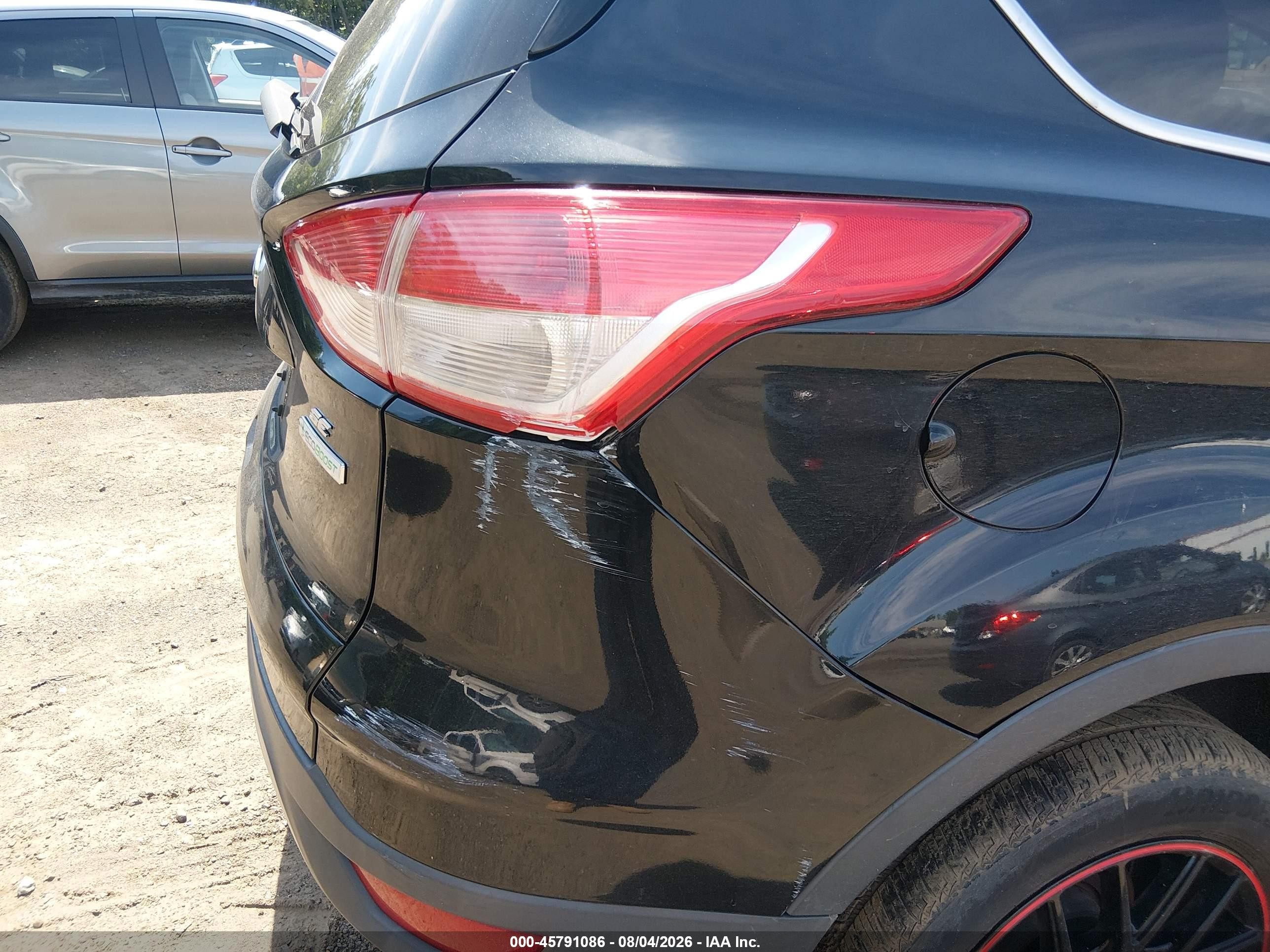 2014 Ford Escape Se Black vin: 1FMCU0GX7EUA20388