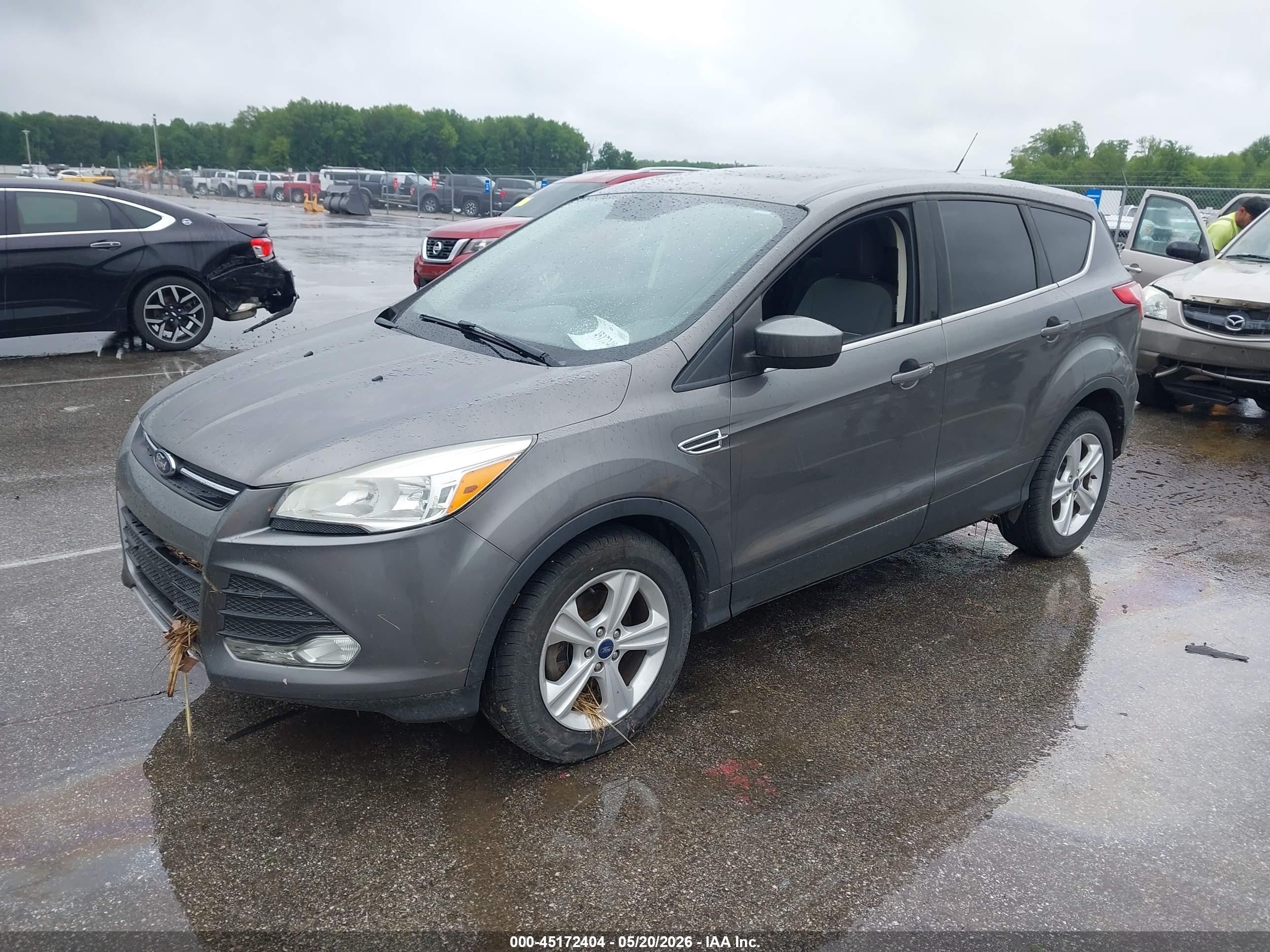 2014 Ford Escape Se Gray vin: 1FMCU0GX7EUA38261