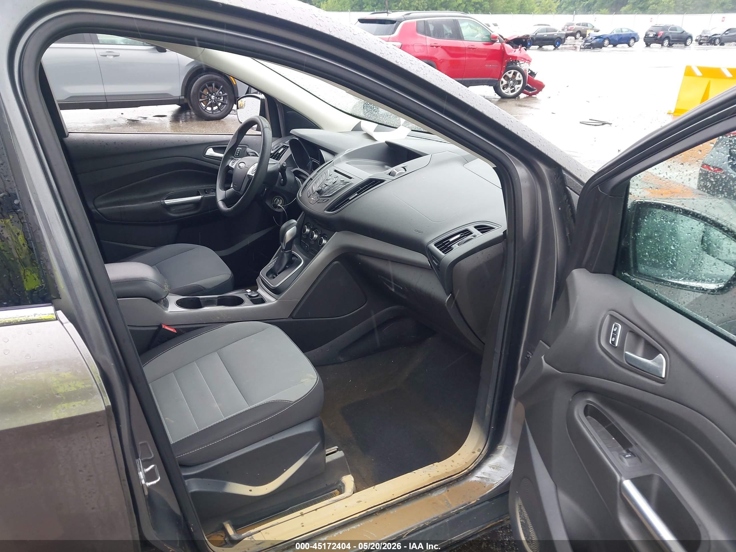 2014 Ford Escape Se Gray vin: 1FMCU0GX7EUA38261