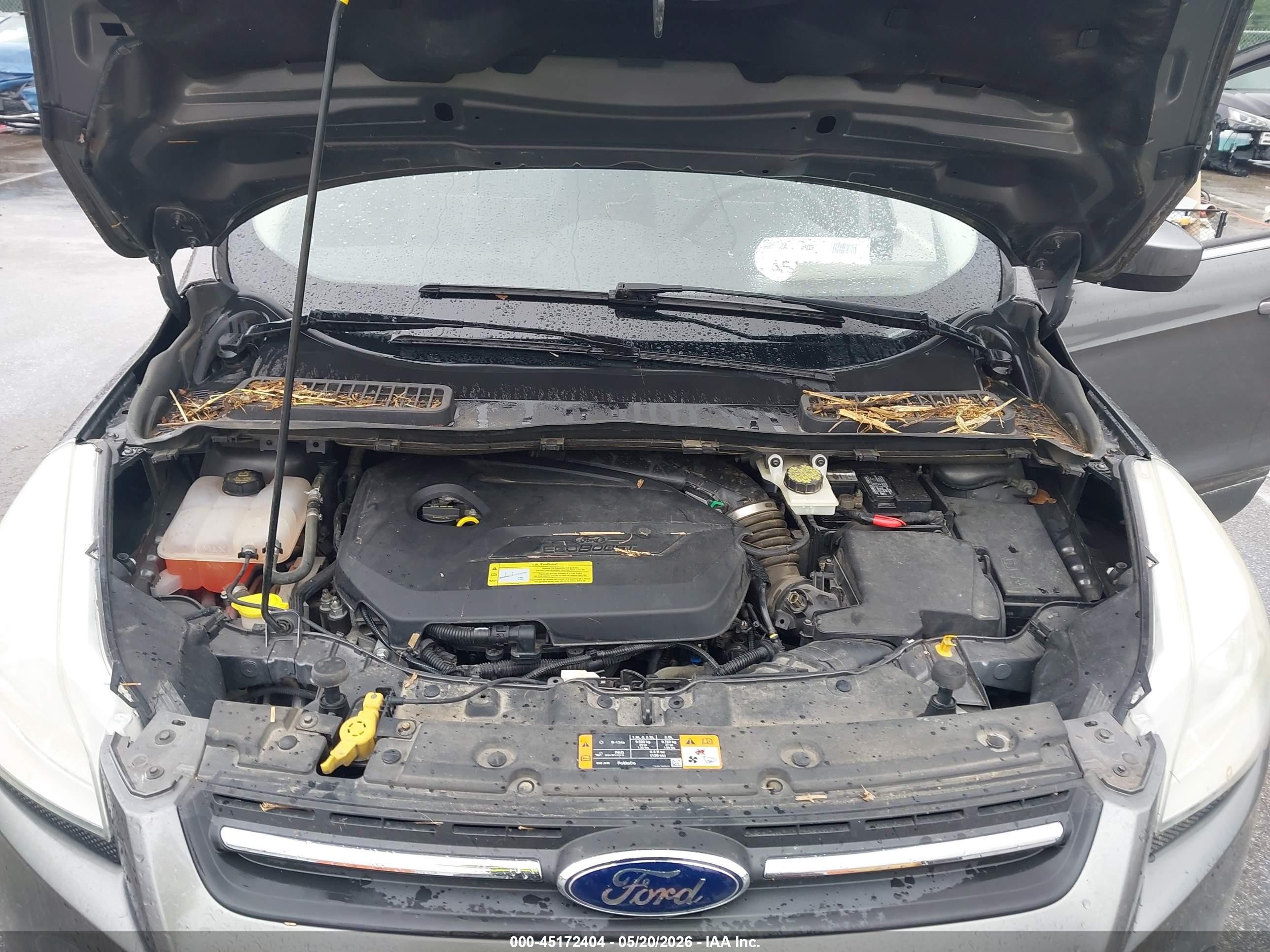 2014 Ford Escape Se Gray vin: 1FMCU0GX7EUA38261