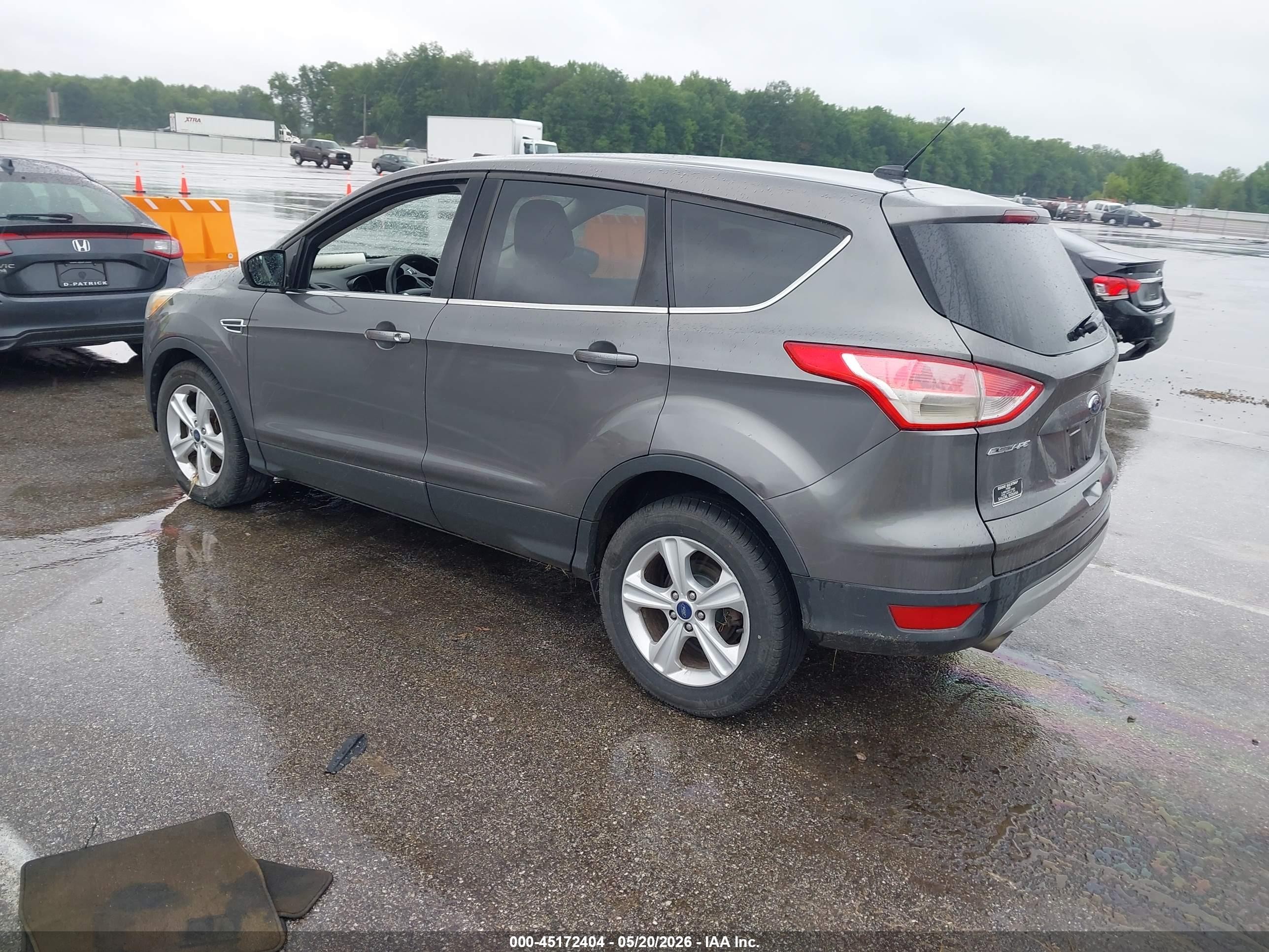 2014 Ford Escape Se Gray vin: 1FMCU0GX7EUA38261