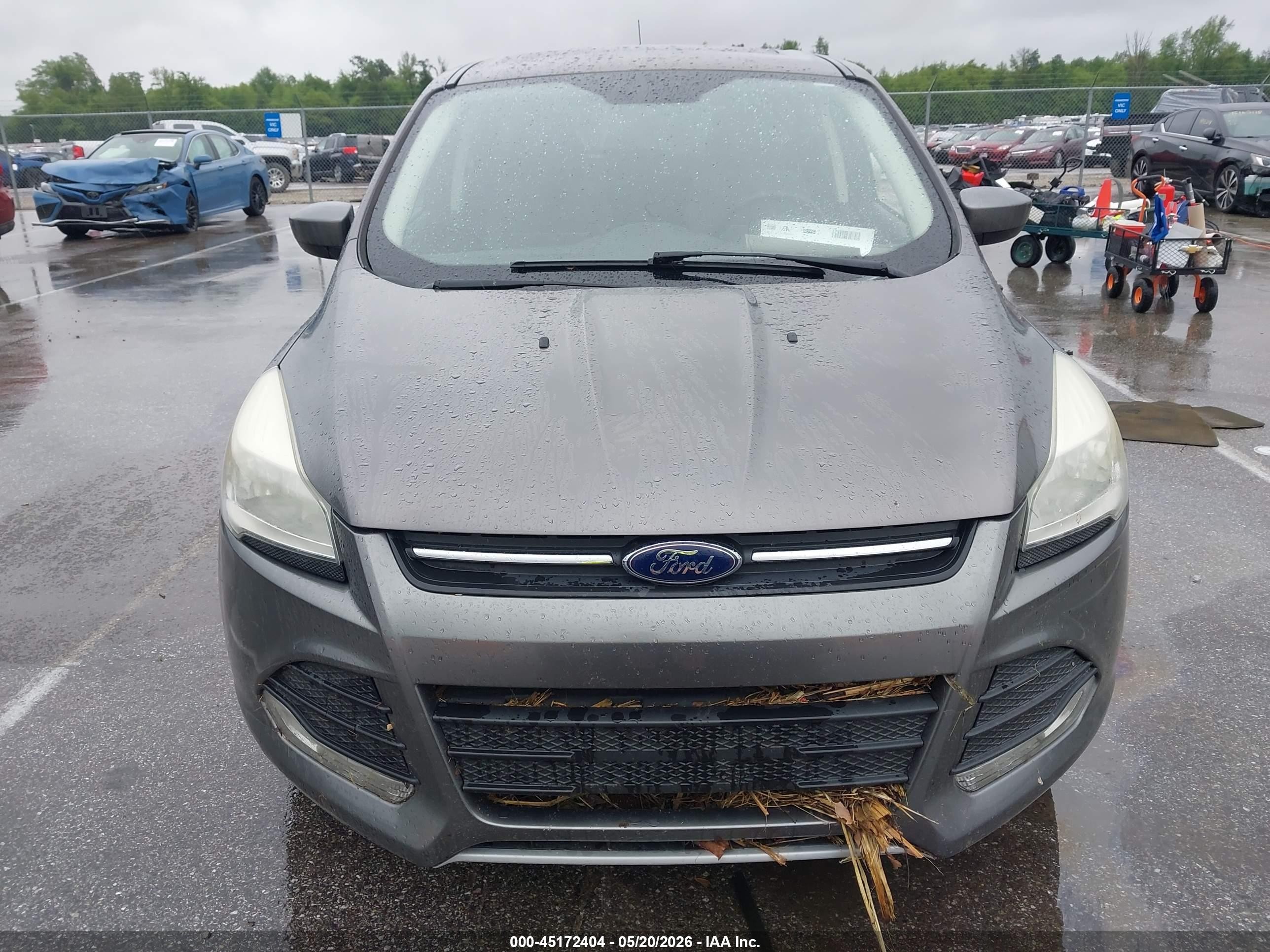 2014 Ford Escape Se Gray vin: 1FMCU0GX7EUA38261
