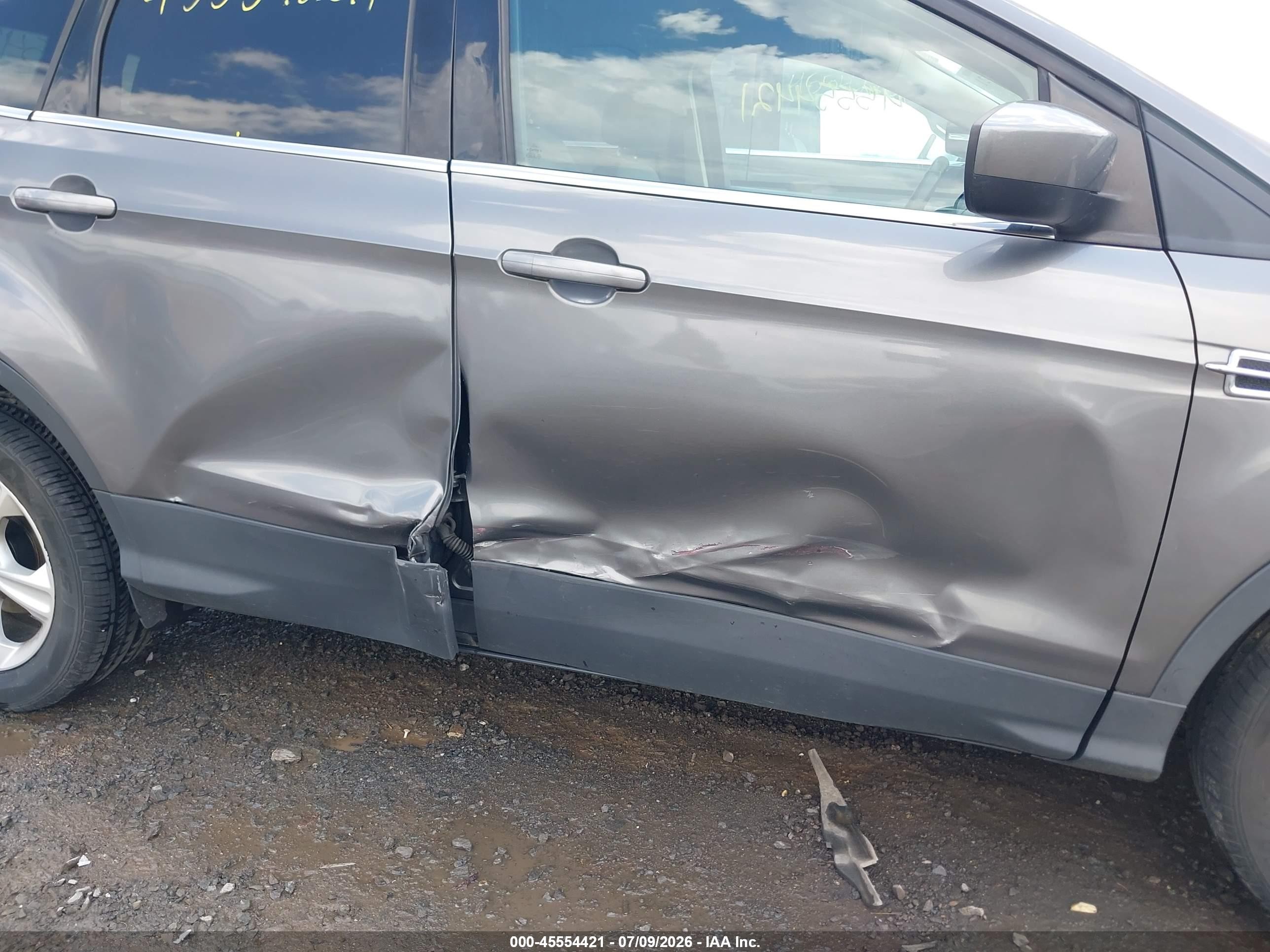 2014 Ford Escape Se Gray vin: 1FMCU0GX7EUB13640