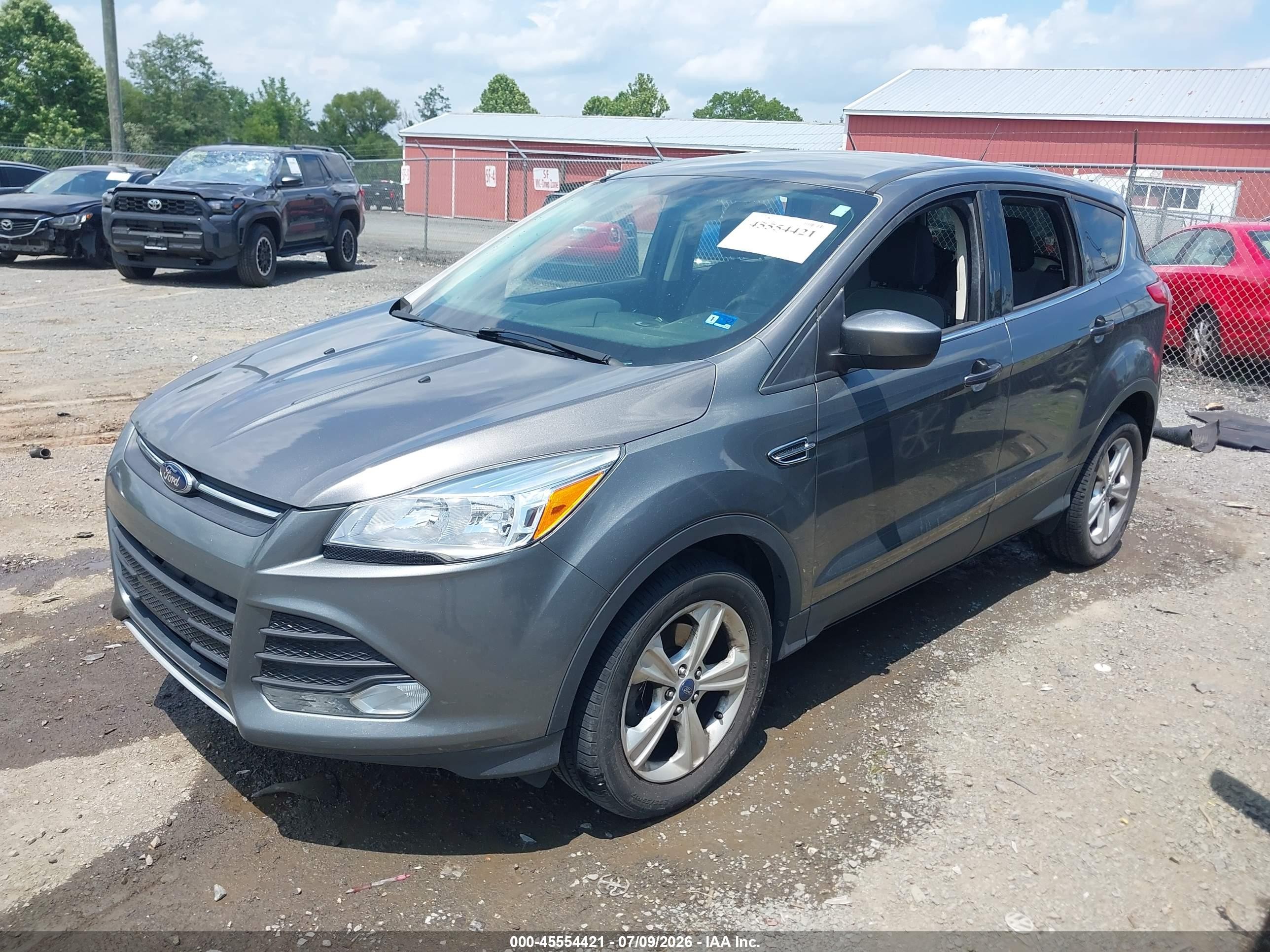 2014 Ford Escape Se Gray vin: 1FMCU0GX7EUB13640