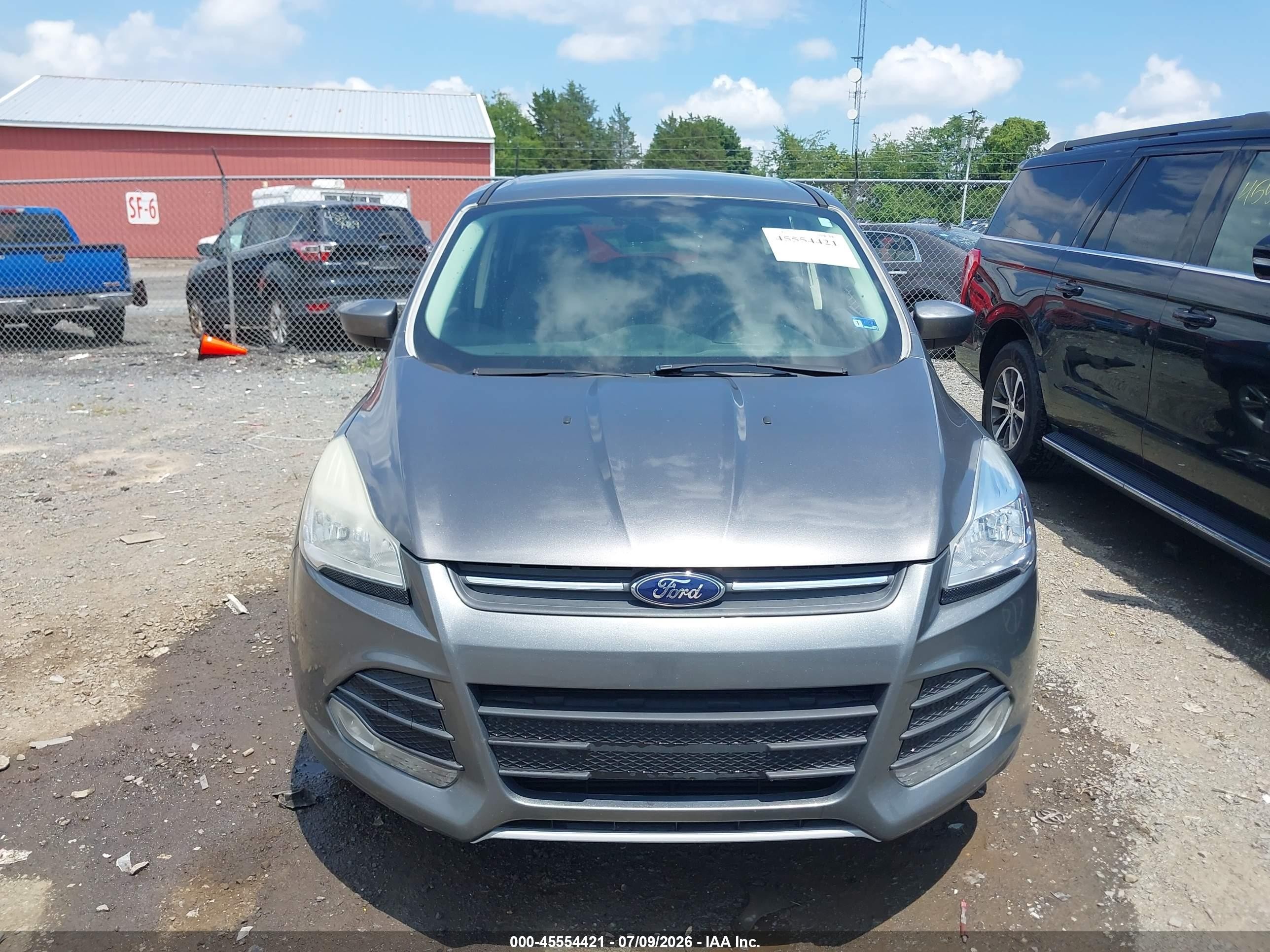 2014 Ford Escape Se Gray vin: 1FMCU0GX7EUB13640