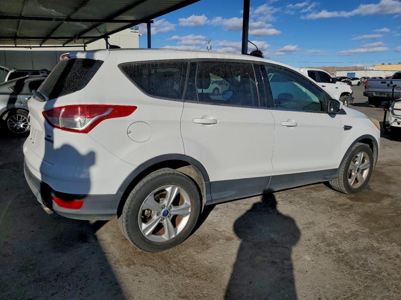 2014 Ford Escape Se White vin: 1FMCU0GX7EUB15968