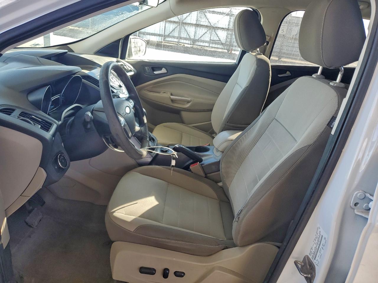 2014 Ford Escape Se White vin: 1FMCU0GX7EUB15968