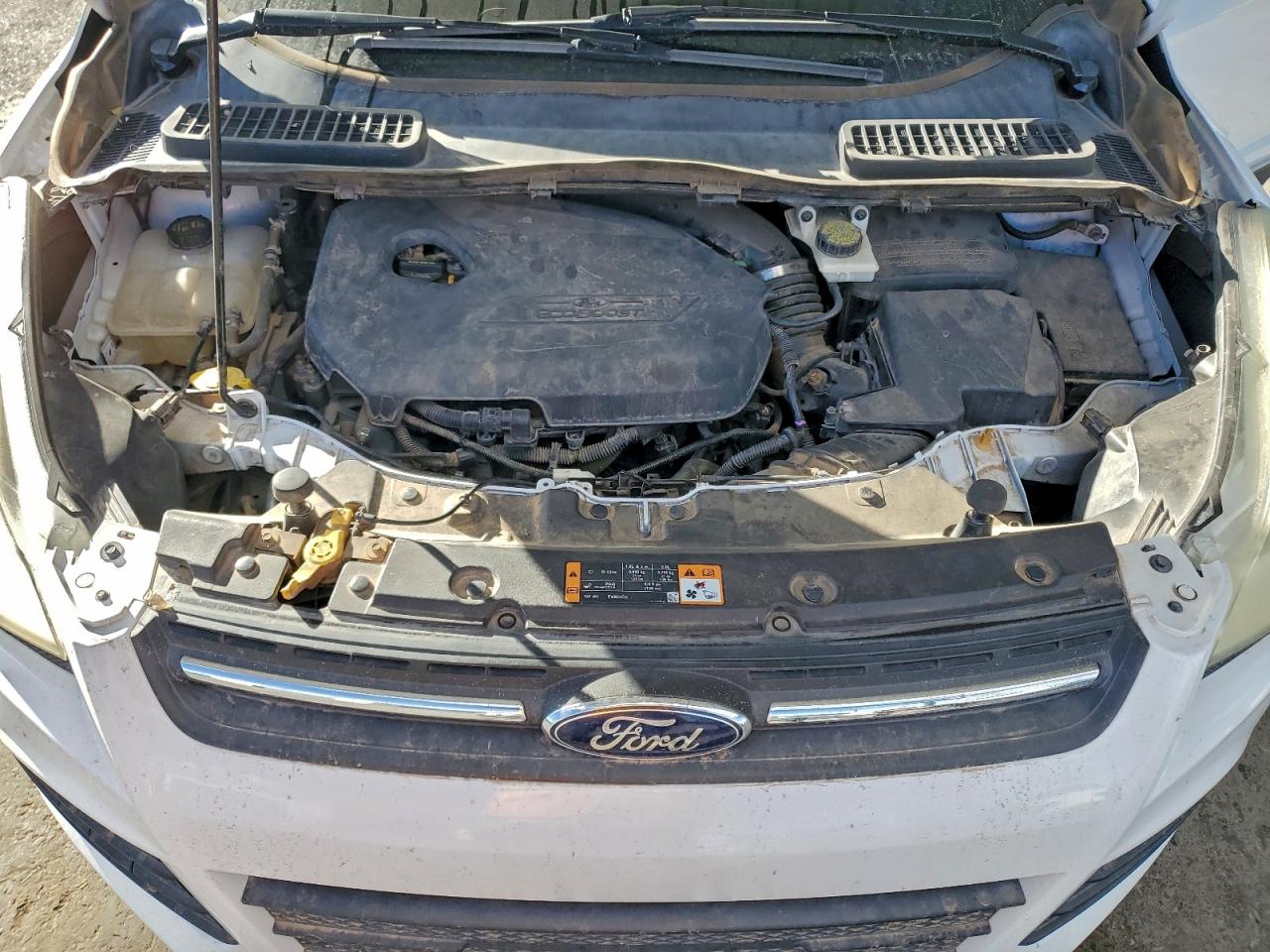 2014 Ford Escape Se White vin: 1FMCU0GX7EUB15968