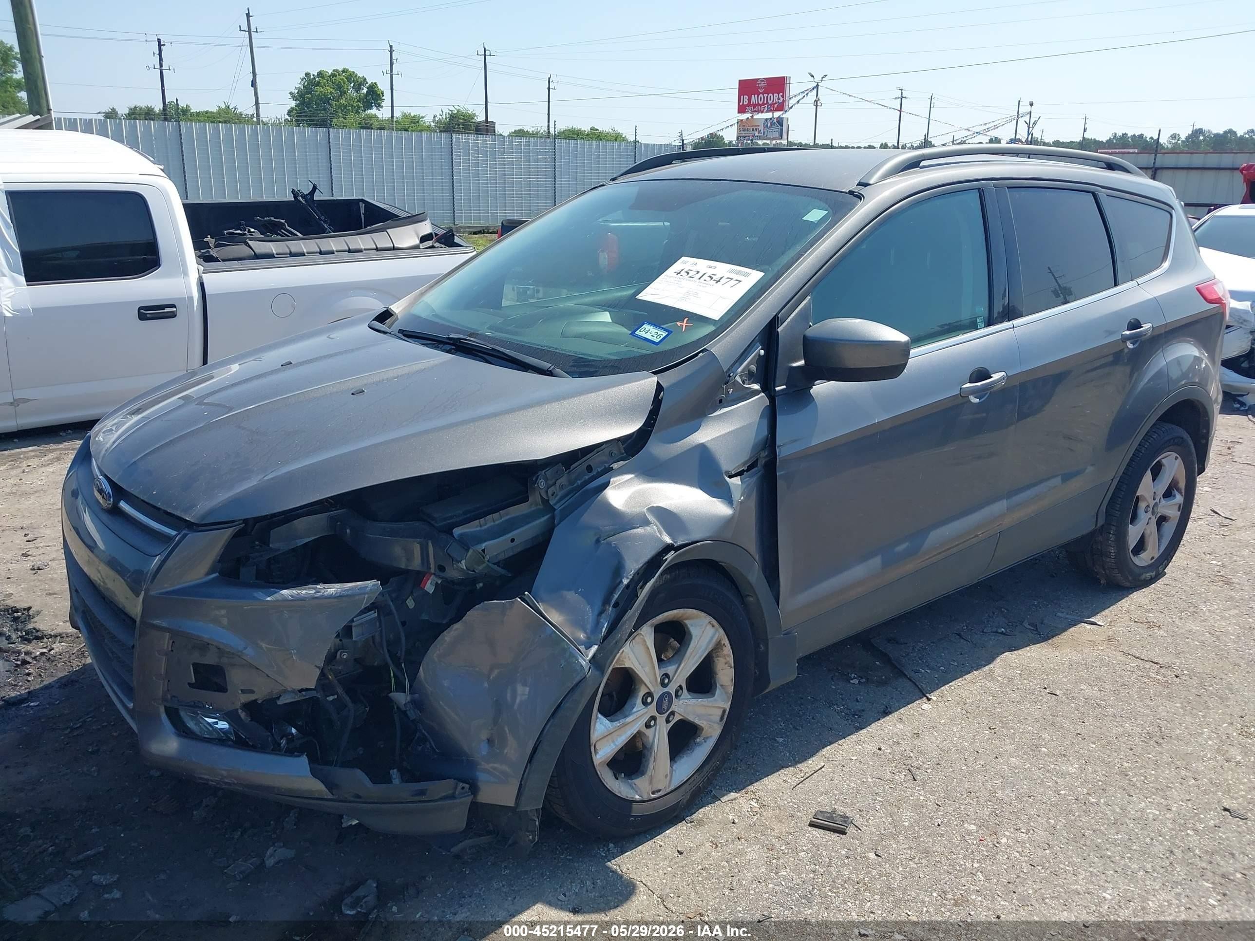 2014 Ford Escape Se Gray vin: 1FMCU0GX7EUB44595