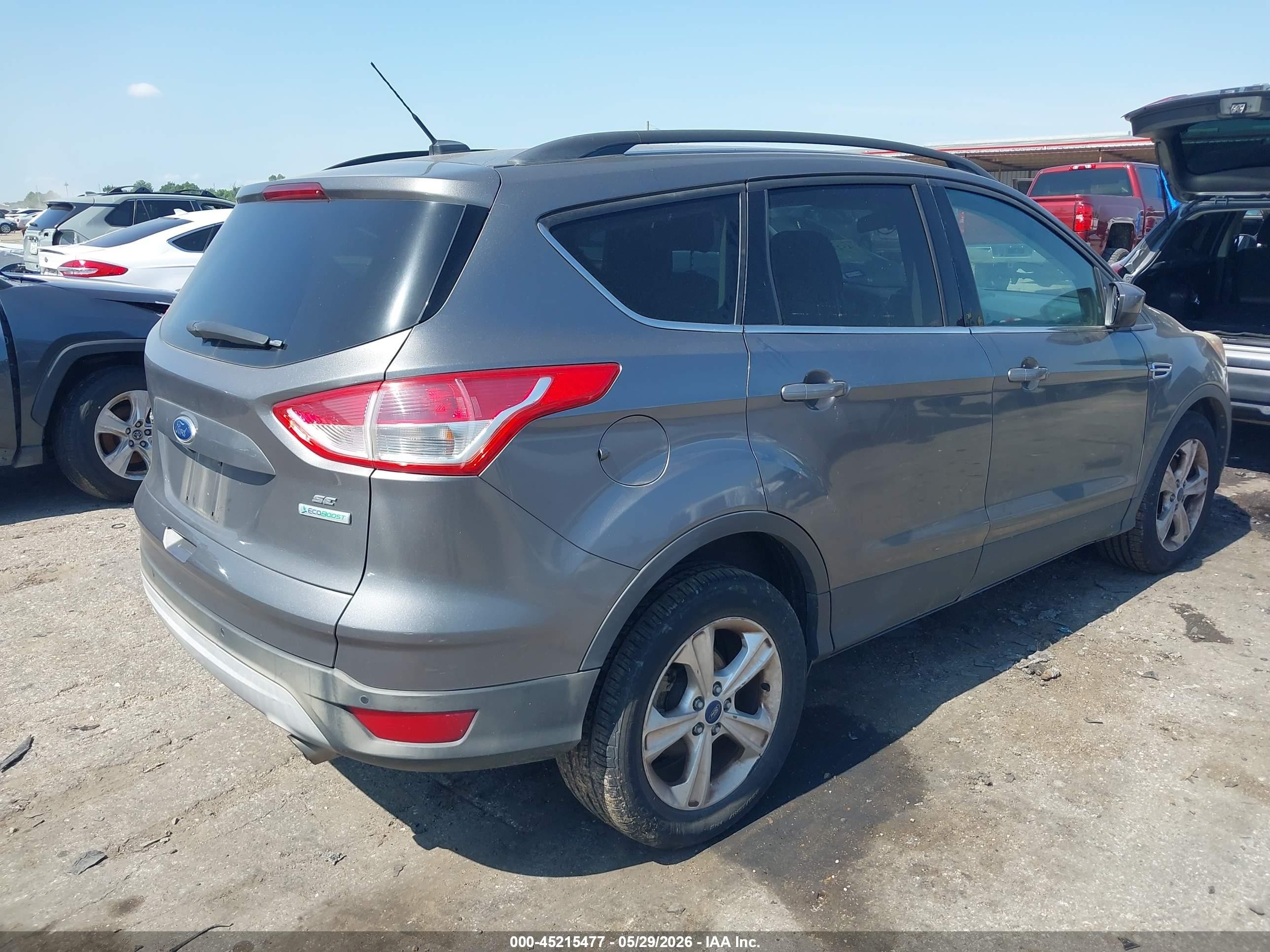 2014 Ford Escape Se Gray vin: 1FMCU0GX7EUB44595