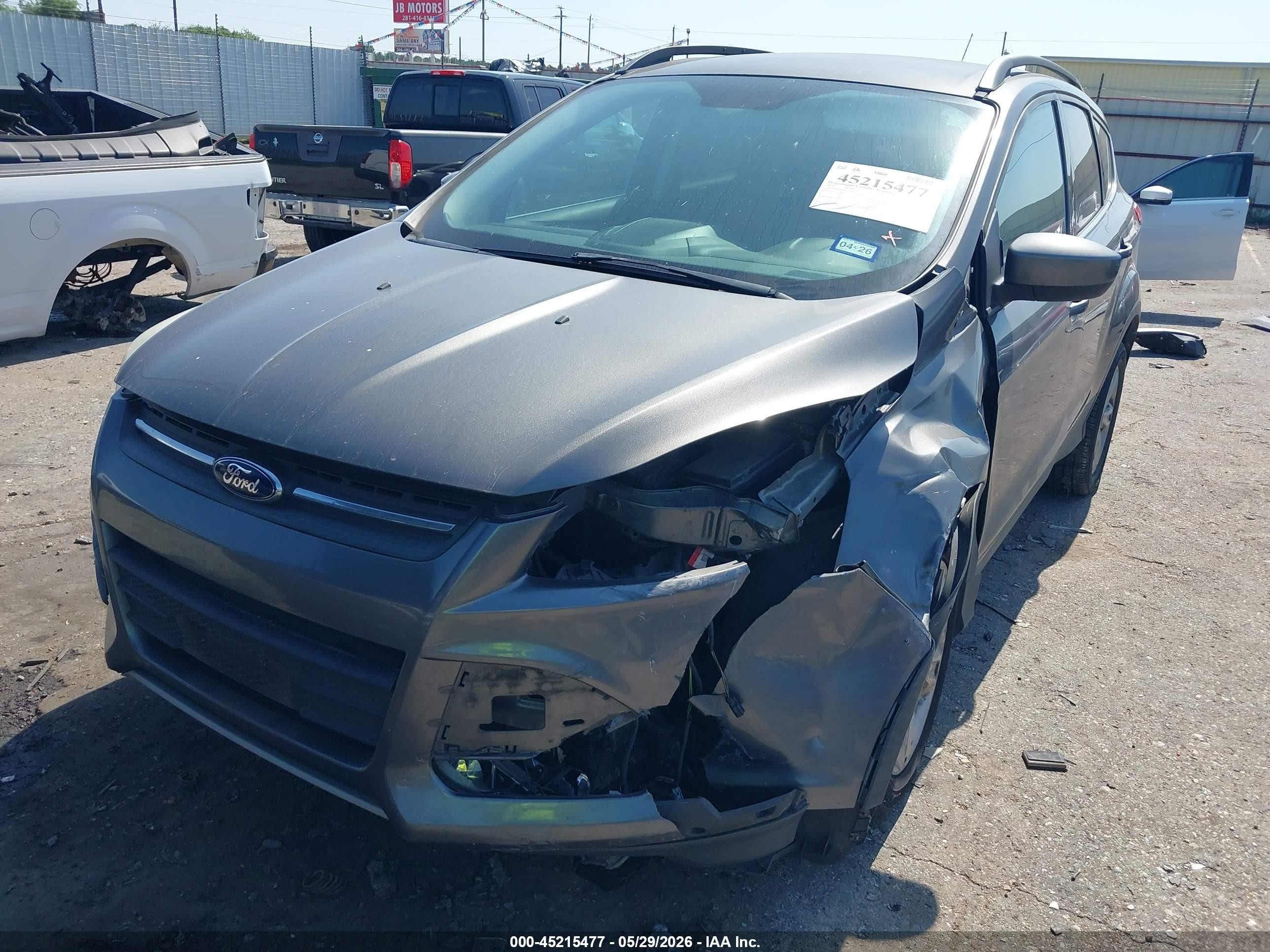 2014 Ford Escape Se Gray vin: 1FMCU0GX7EUB44595