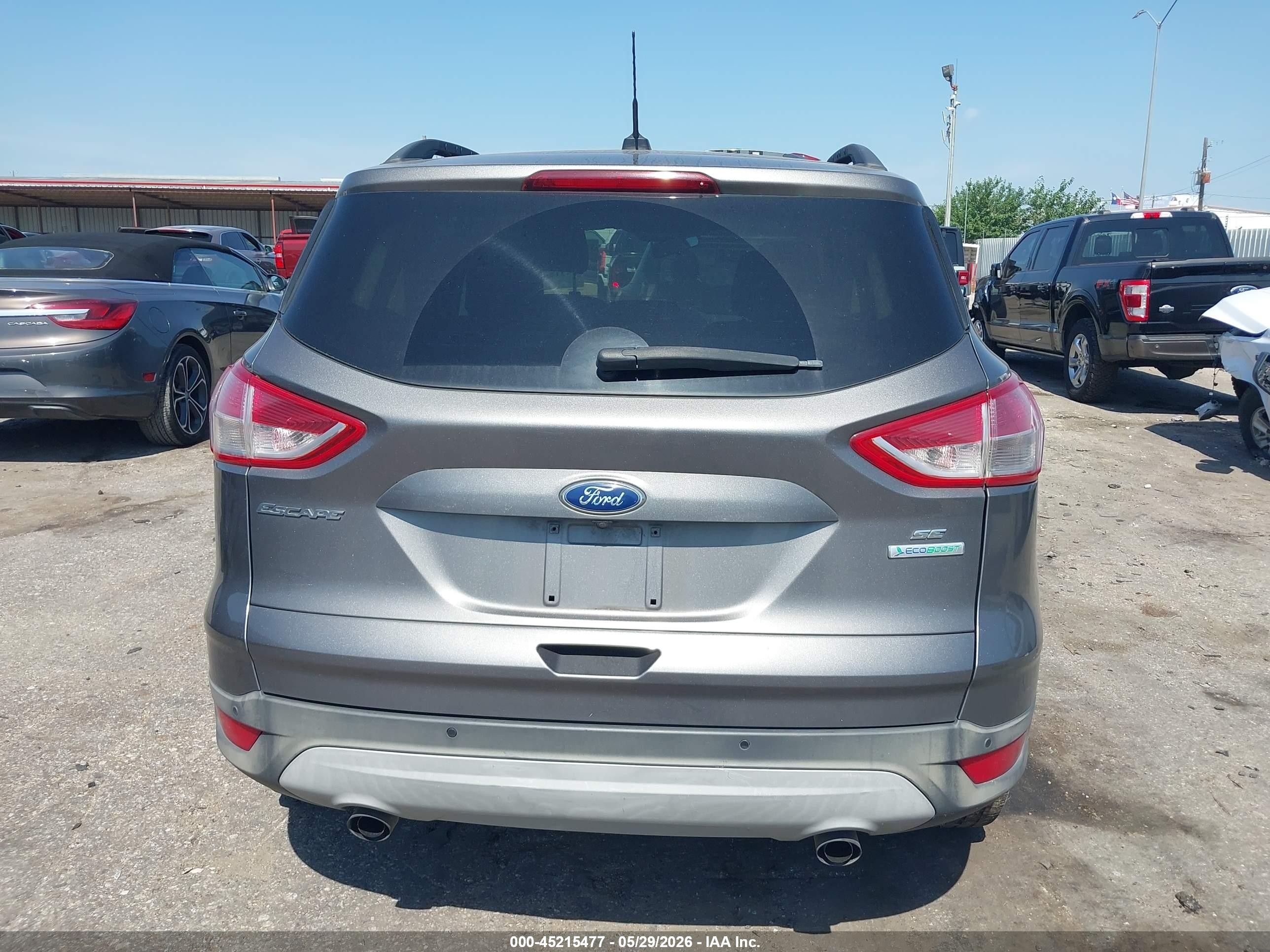 2014 Ford Escape Se Gray vin: 1FMCU0GX7EUB44595