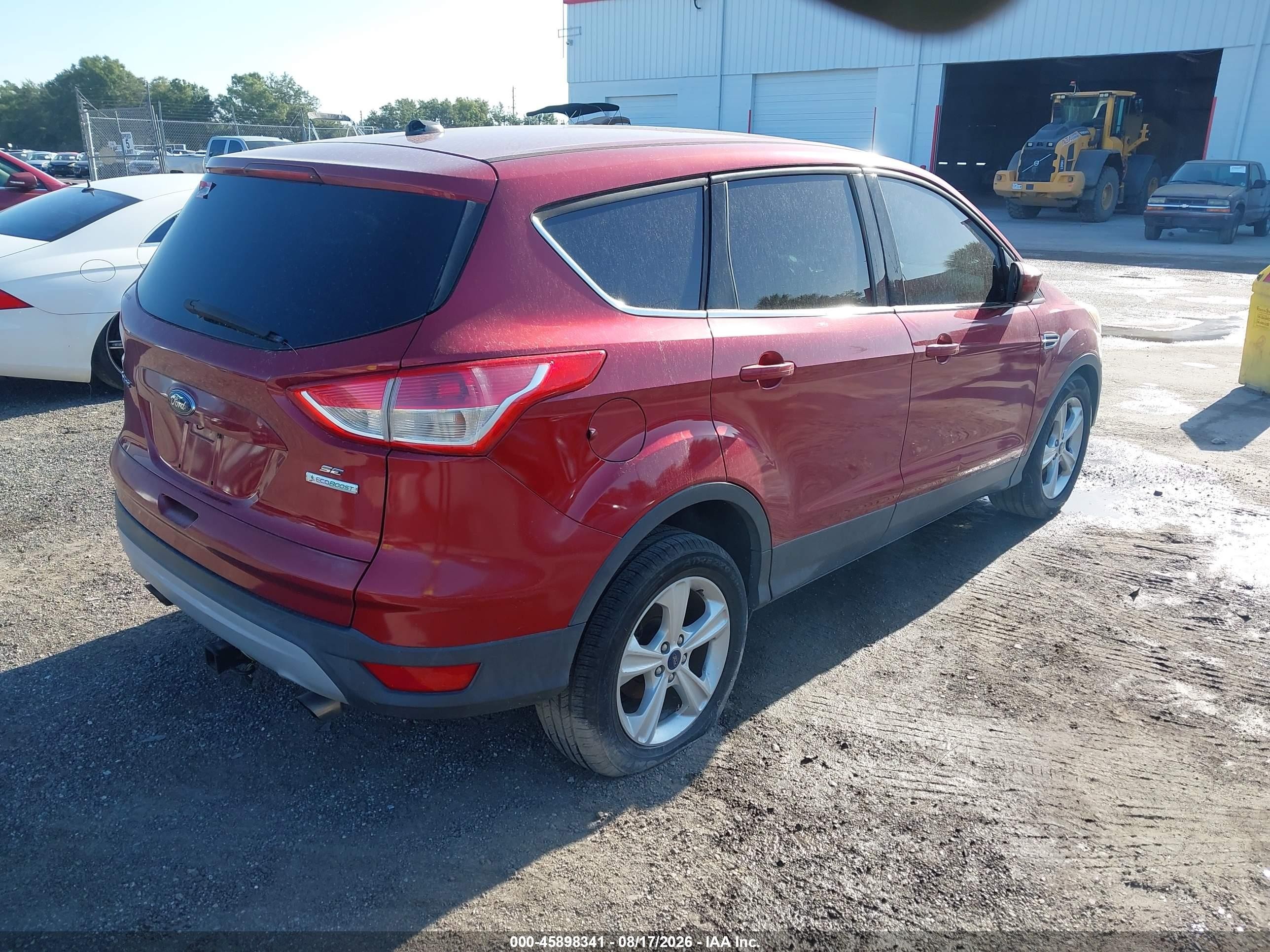 2014 Ford Escape Se Red vin: 1FMCU0GX7EUB55953
