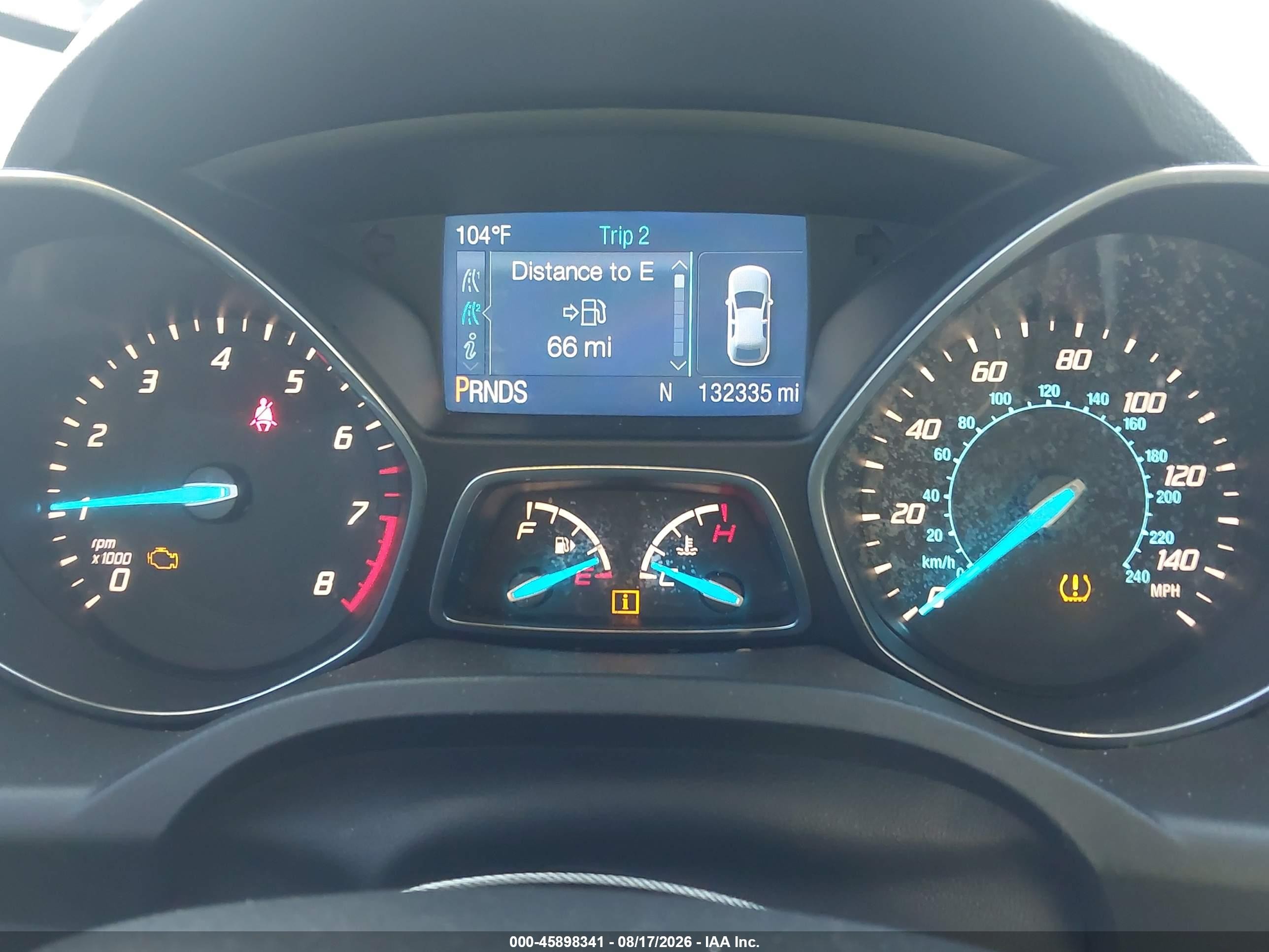 2014 Ford Escape Se Red vin: 1FMCU0GX7EUB55953
