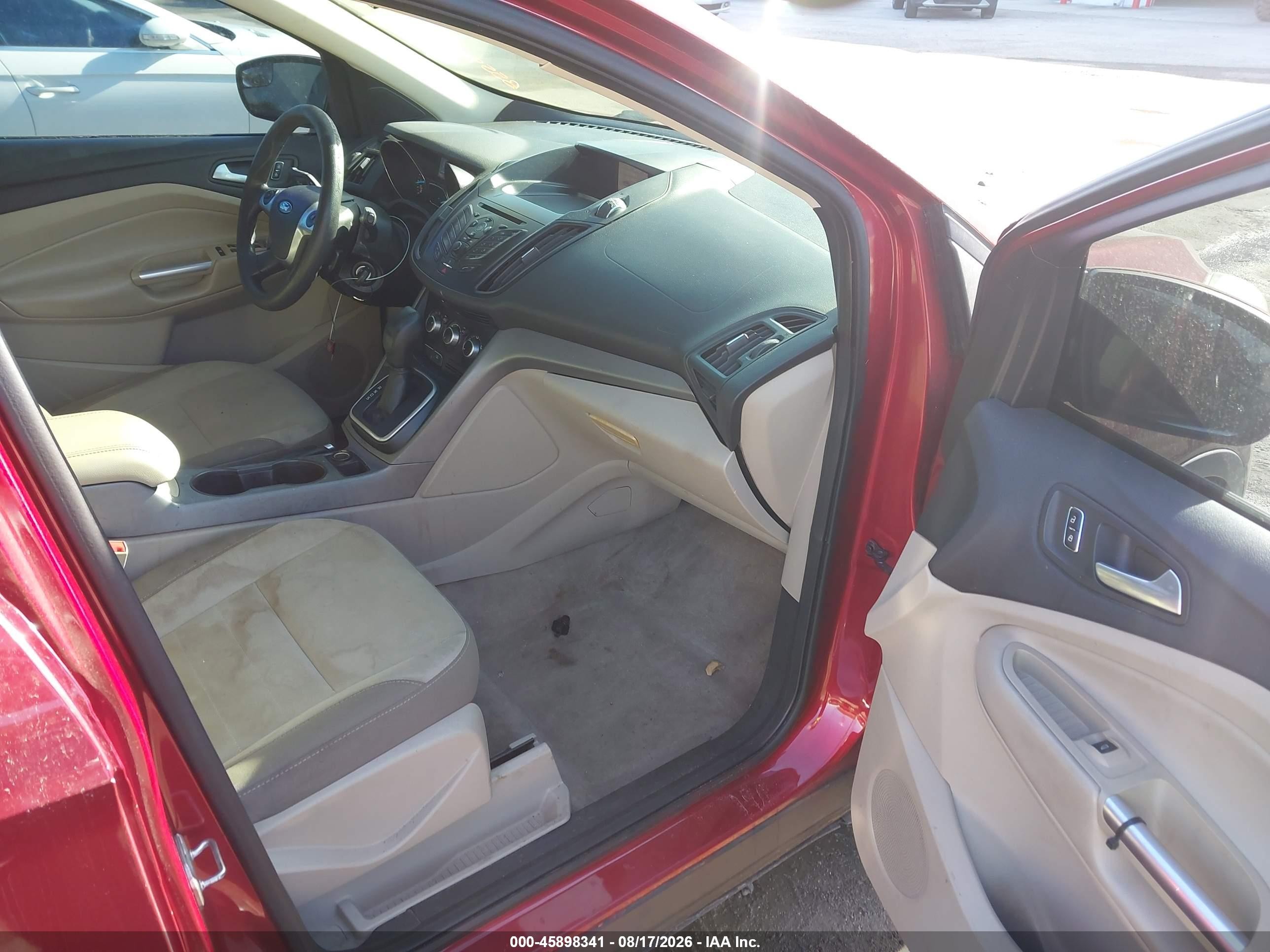 2014 Ford Escape Se Red vin: 1FMCU0GX7EUB55953
