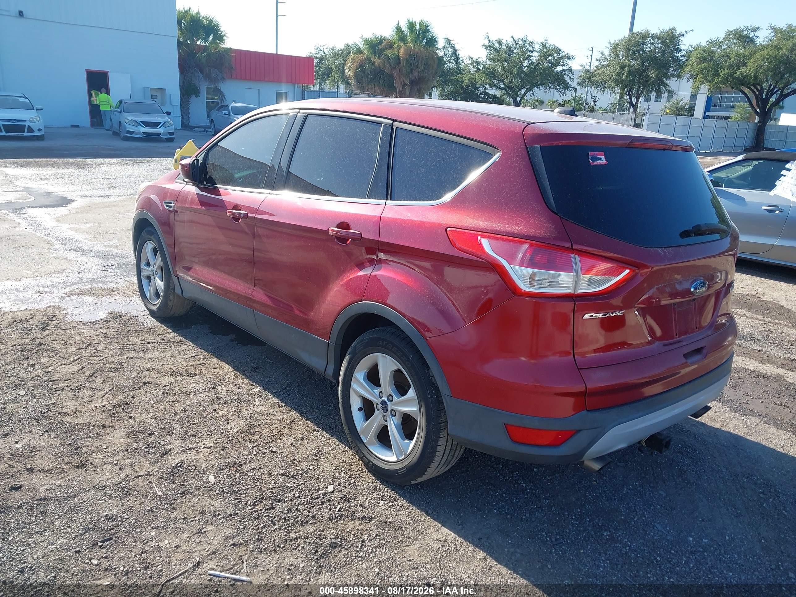 2014 Ford Escape Se Red vin: 1FMCU0GX7EUB55953