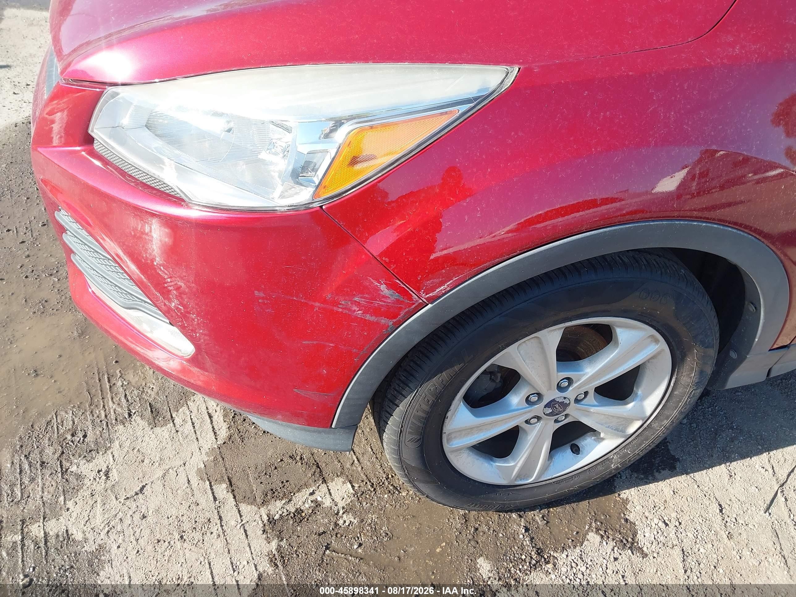 2014 Ford Escape Se Red vin: 1FMCU0GX7EUB55953