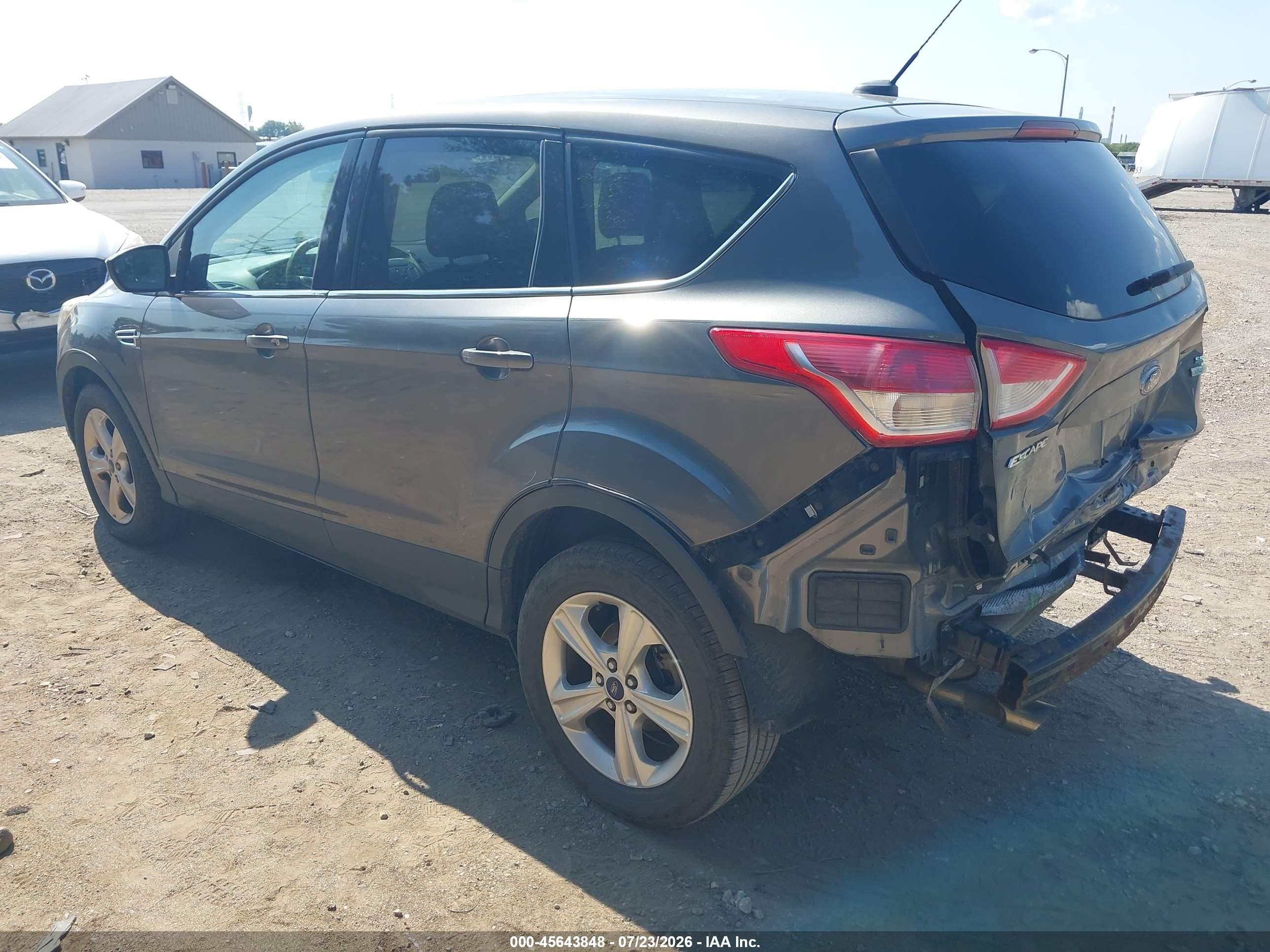 2014 Ford Escape Se Gray vin: 1FMCU0GX7EUB69772