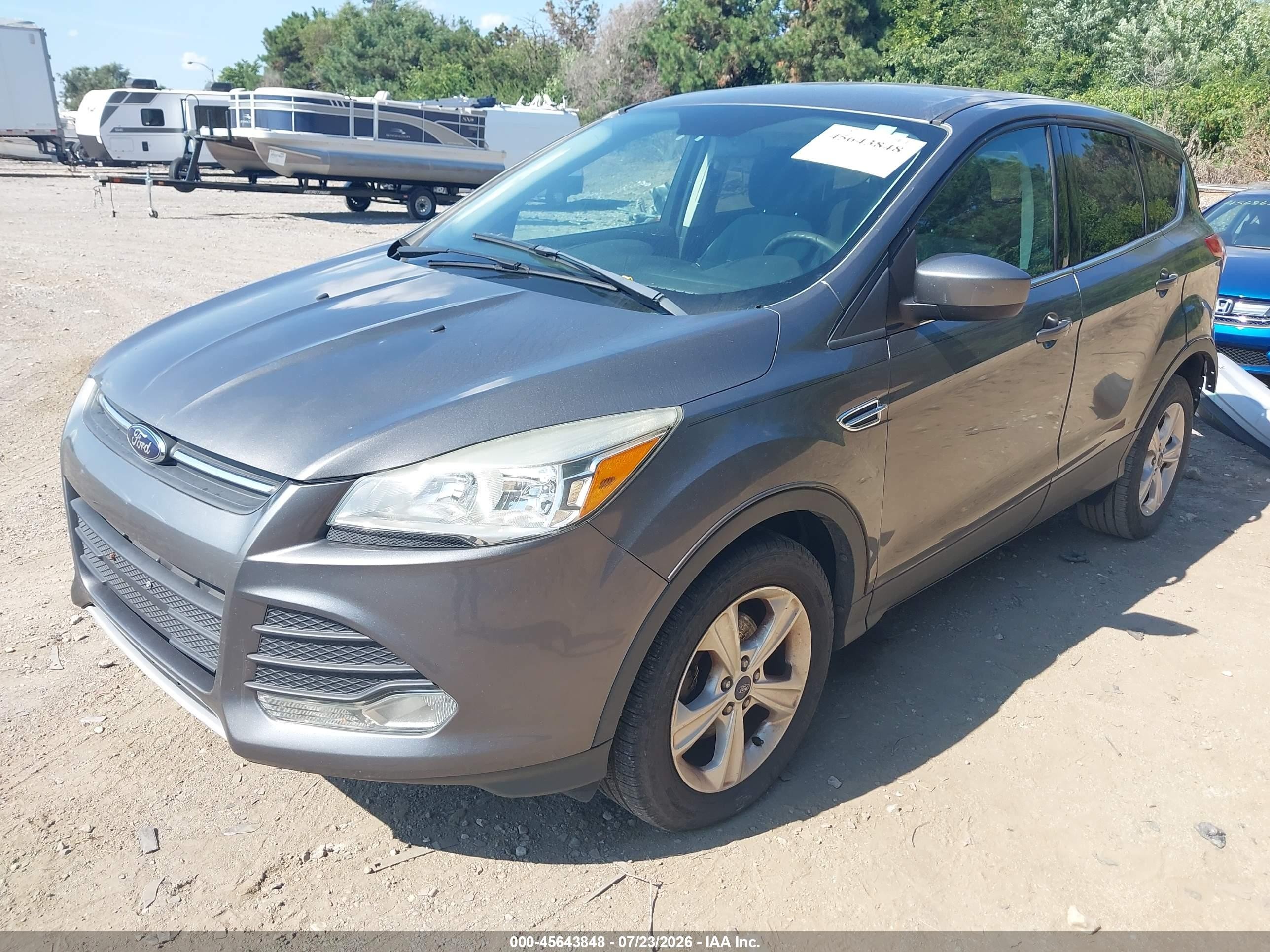 2014 Ford Escape Se Gray vin: 1FMCU0GX7EUB69772