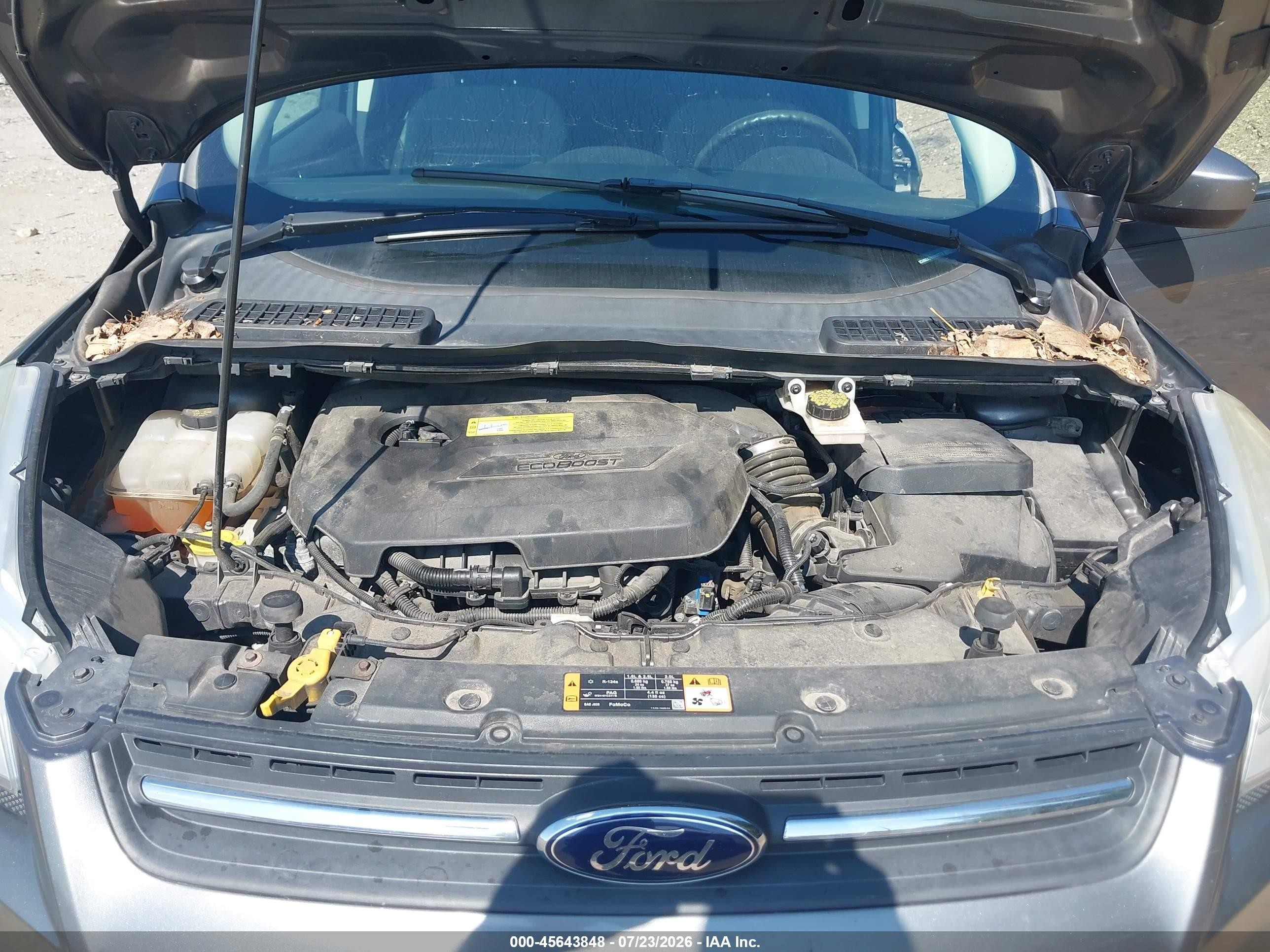 2014 Ford Escape Se Gray vin: 1FMCU0GX7EUB69772