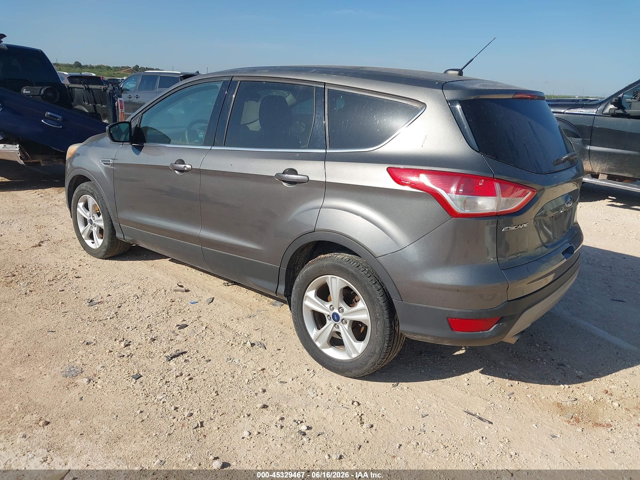 2014 Ford Escape Se Gray vin: 1FMCU0GX7EUB71490