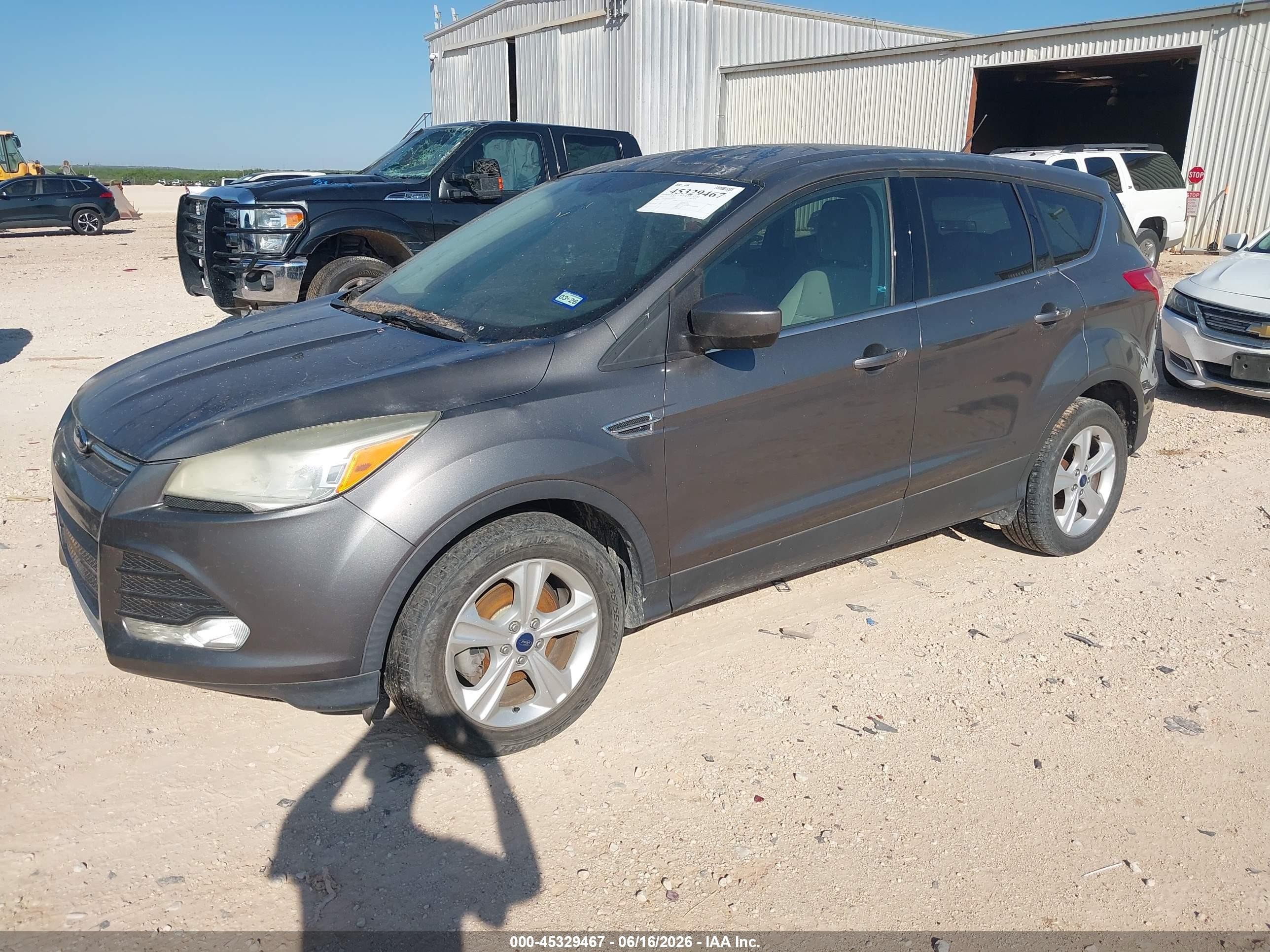 2014 Ford Escape Se Gray vin: 1FMCU0GX7EUB71490