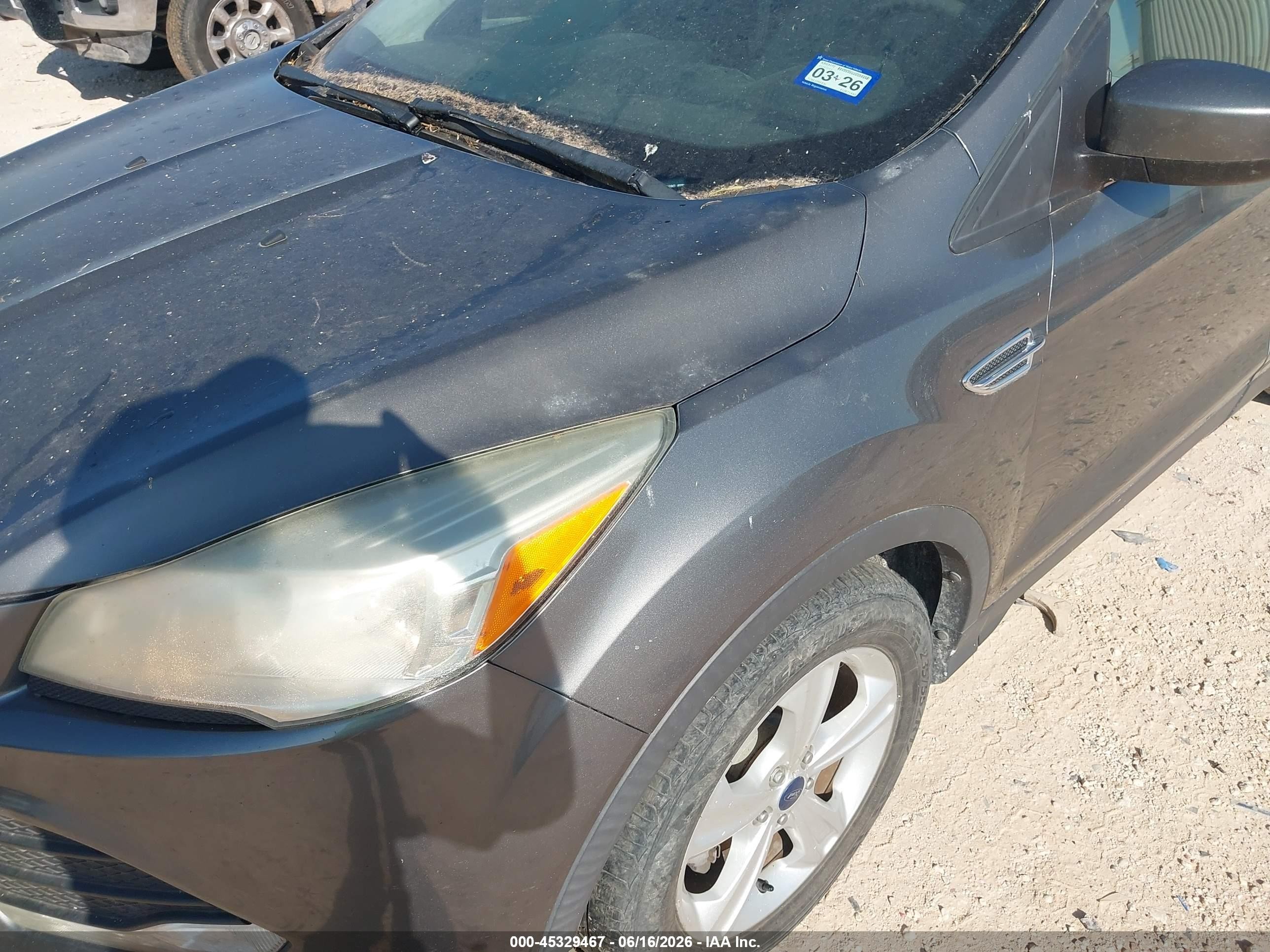 2014 Ford Escape Se Gray vin: 1FMCU0GX7EUB71490