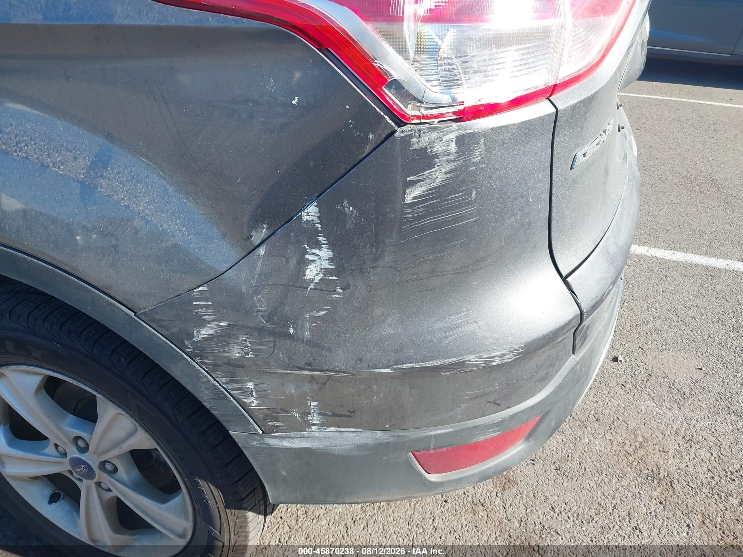 2014 Ford Escape Se Gray vin: 1FMCU0GX7EUB72901