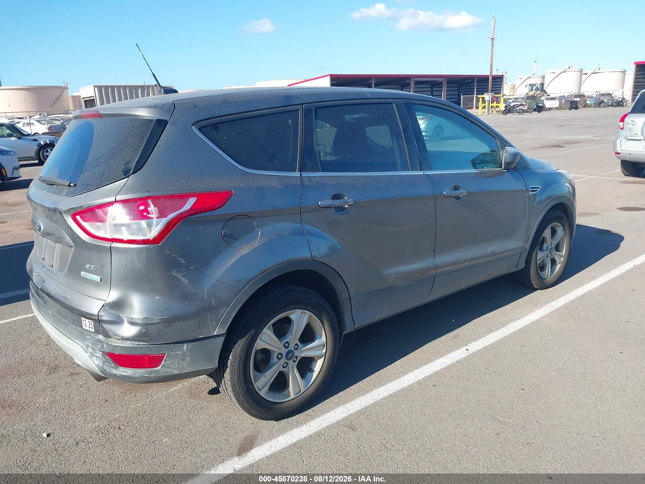 2014 Ford Escape Se Gray vin: 1FMCU0GX7EUB72901