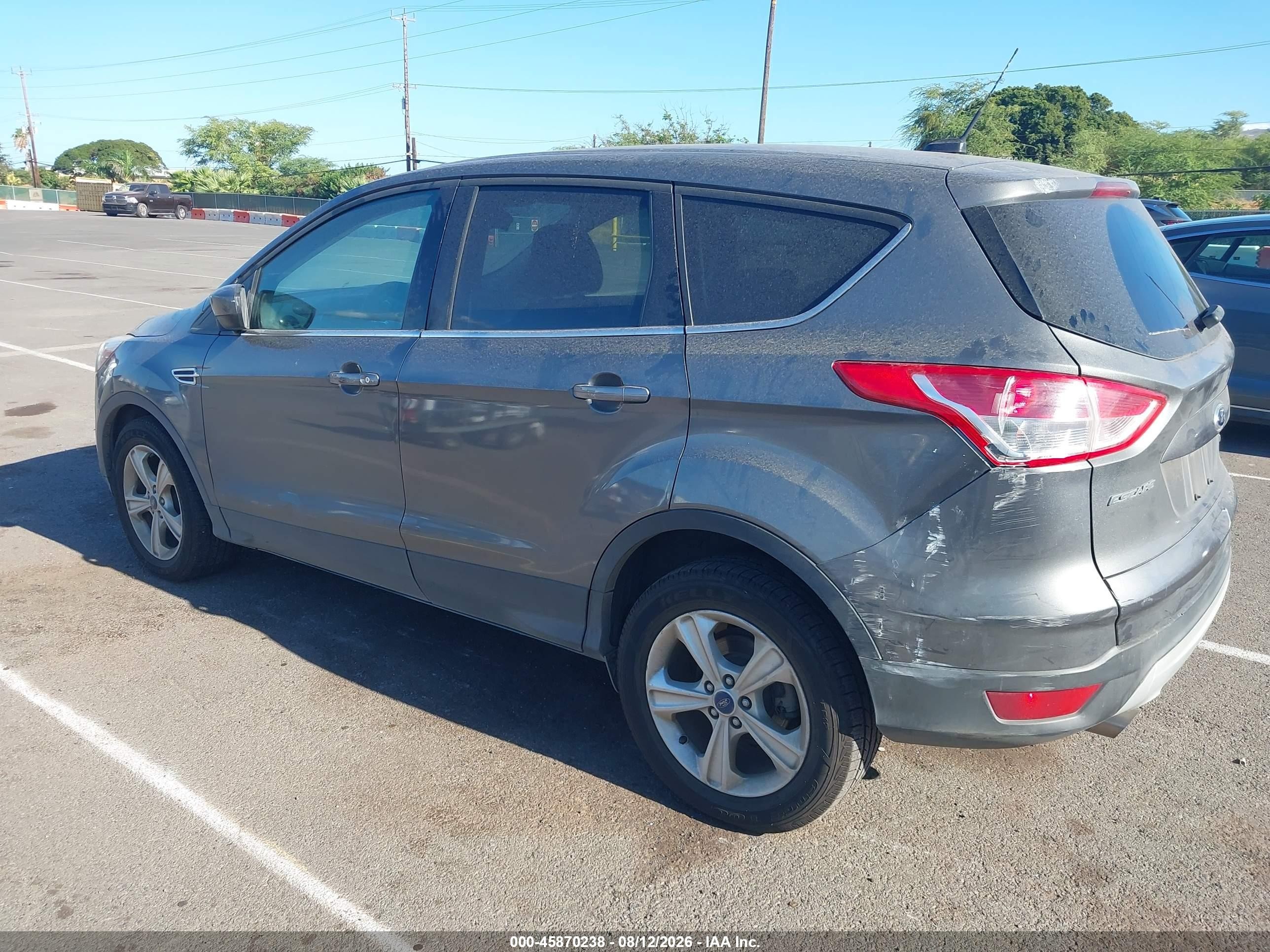 2014 Ford Escape Se Gray vin: 1FMCU0GX7EUB72901