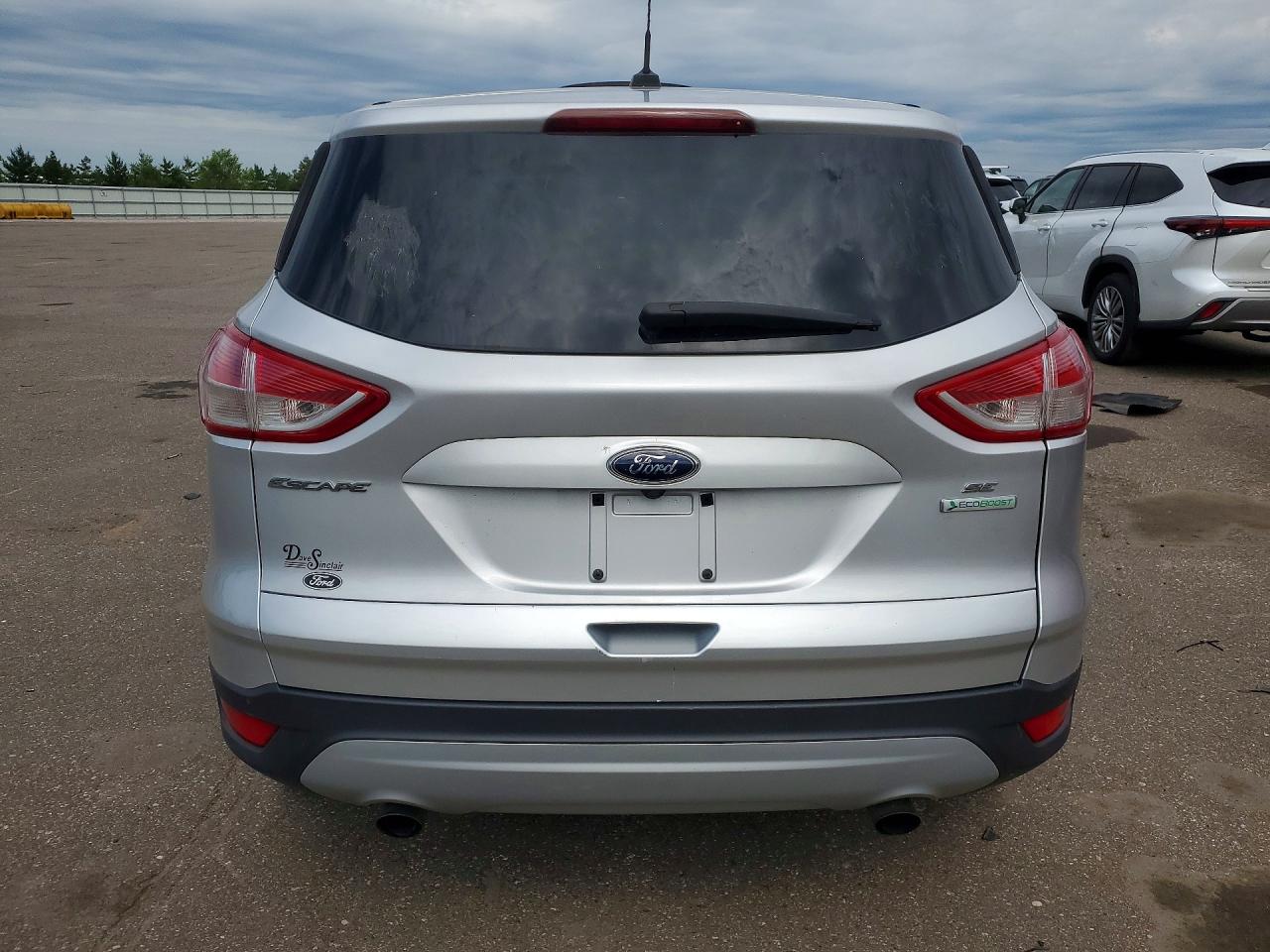 2014 Ford Escape Se Silver vin: 1FMCU0GX7EUC21434