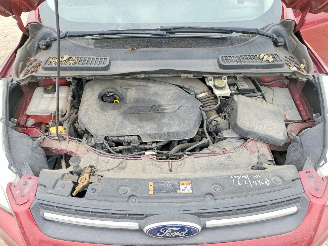 2014 Ford Escape Se Red vin: 1FMCU0GX7EUC29047